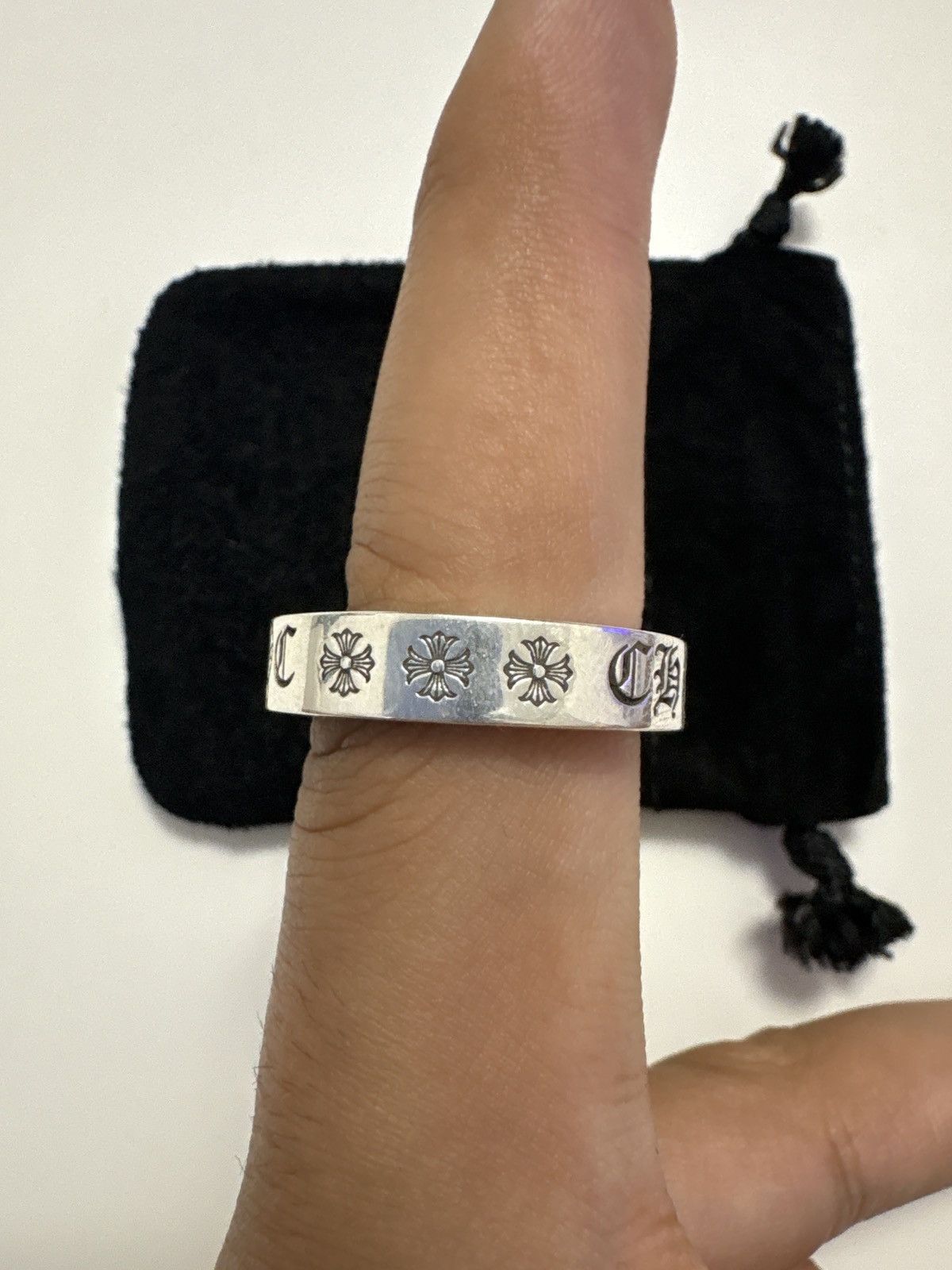 Chrome Hearts Chrome Hearts CH NYC Spacer Ring Size 12 – 925 Silver – Size ONE SIZE - 6 Thumbnail