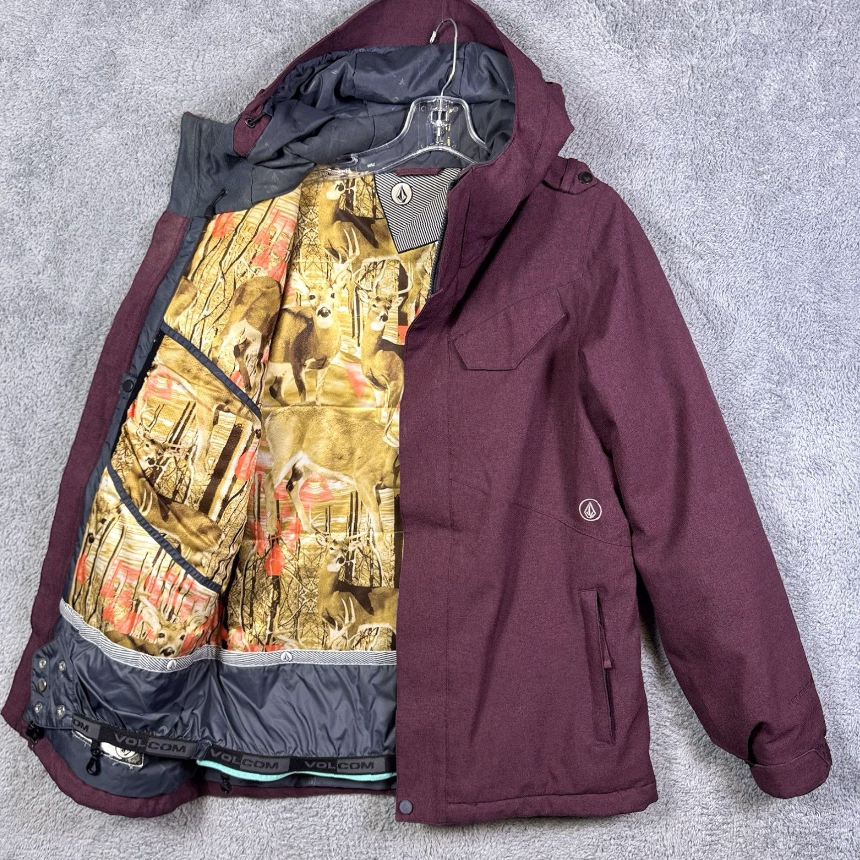 Volcom VINTAGE Volcom Jacket Mens M Snowboard Ski Rare Wing Insulated 15kmm Deer Lined Size US M / EU 48-50 / 2 - 2 Thumbnail