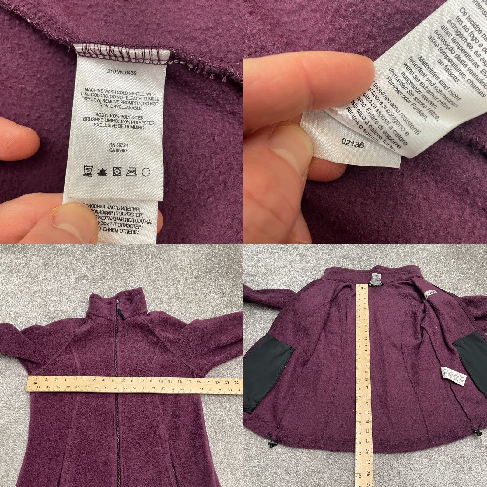 Vintage Columbia Benton Springs Fleece Jacket Womens Small Red Full Zip Outdoor Hiking Womens Size S / US 4 / IT 40 - 9 Thumbnail