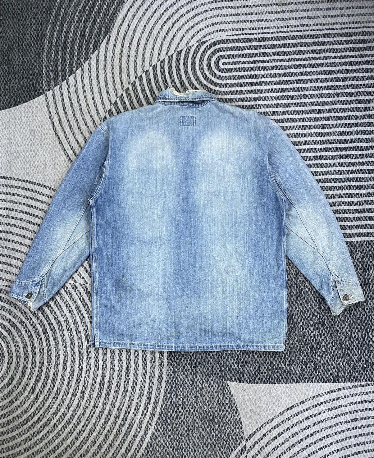 Big John 🔥70s Vintage Big John Chore Denim Jacket Size US L / EU 52-54 / 3 - 2 Thumbnail