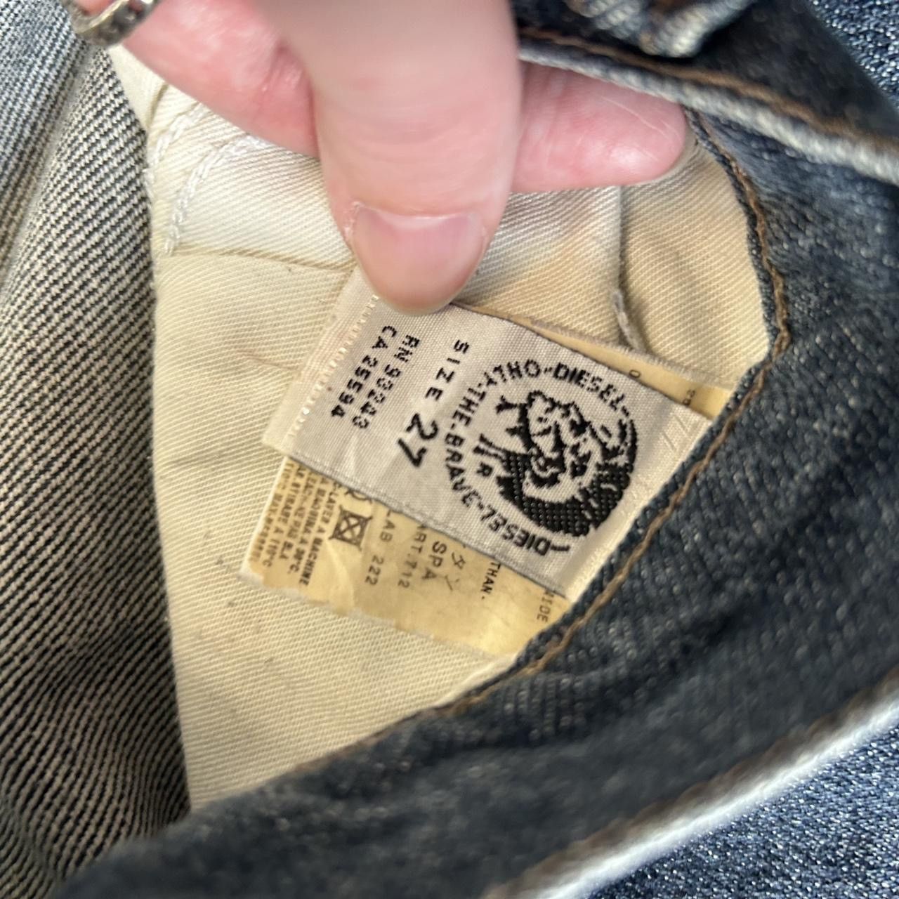 Diesel × Vintage Diesel Factory DEADSTOCK Y2K Dayz Flare Jeans Size 27" / US 4 / IT 40 - 6 Thumbnail