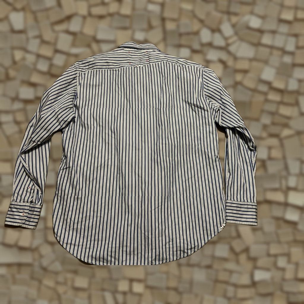 Vintage Robin Graham Shirt Mens XL Blue White Brown Long Sleeve Button Up Size US XL / EU 56 / 4 - 1 Thumbnail