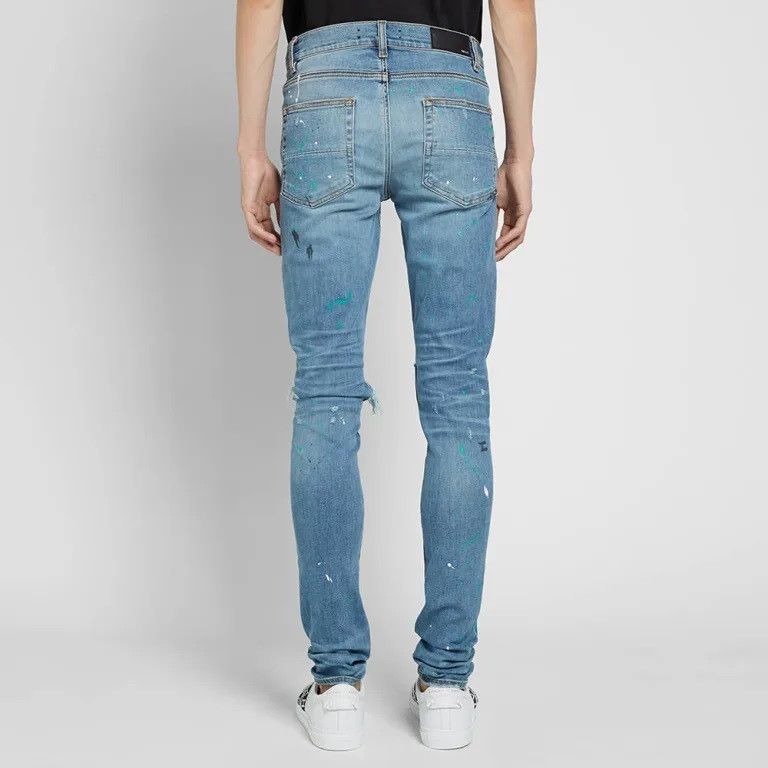 Amiri Amiri - Paint Splatter Artist Broken Denim Jean Size US 32 / EU 48 - 2 Thumbnail