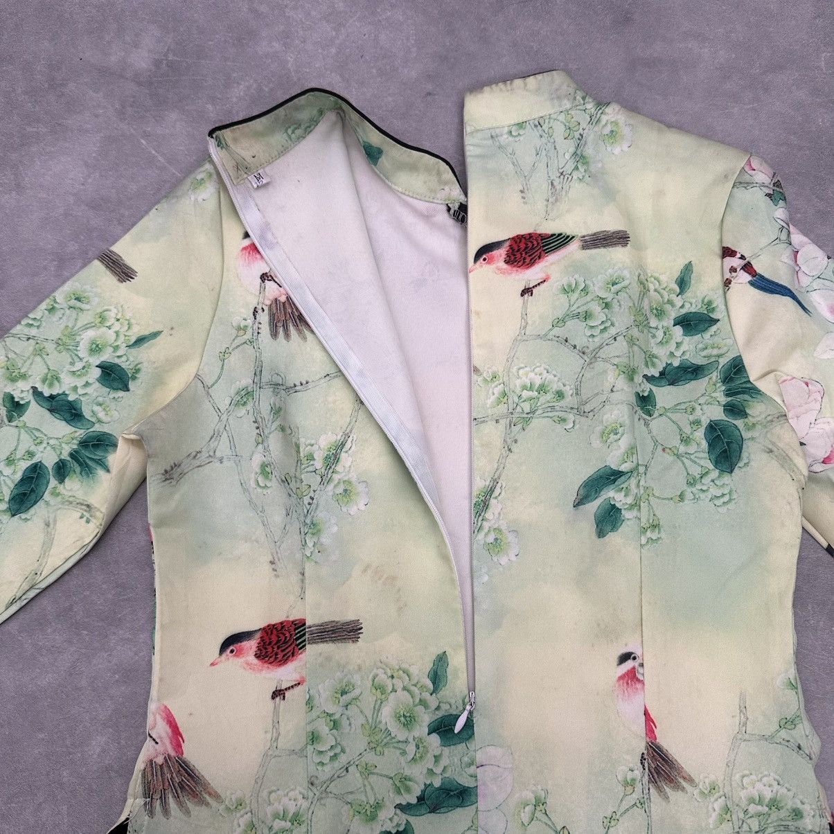 Vintage Green floral CNY cheongsam top Size S / US 4 / IT 40 - 5 Thumbnail