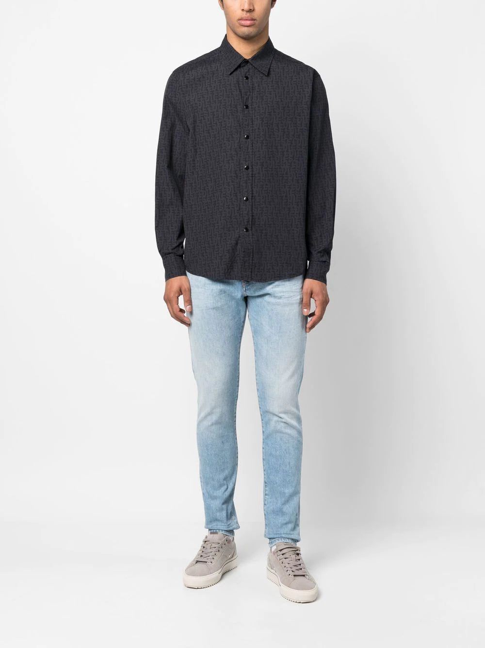 Diesel o1mle1025 S-Darasy Shirt in Black Size US XL / EU 56 / 4 - 2 Thumbnail
