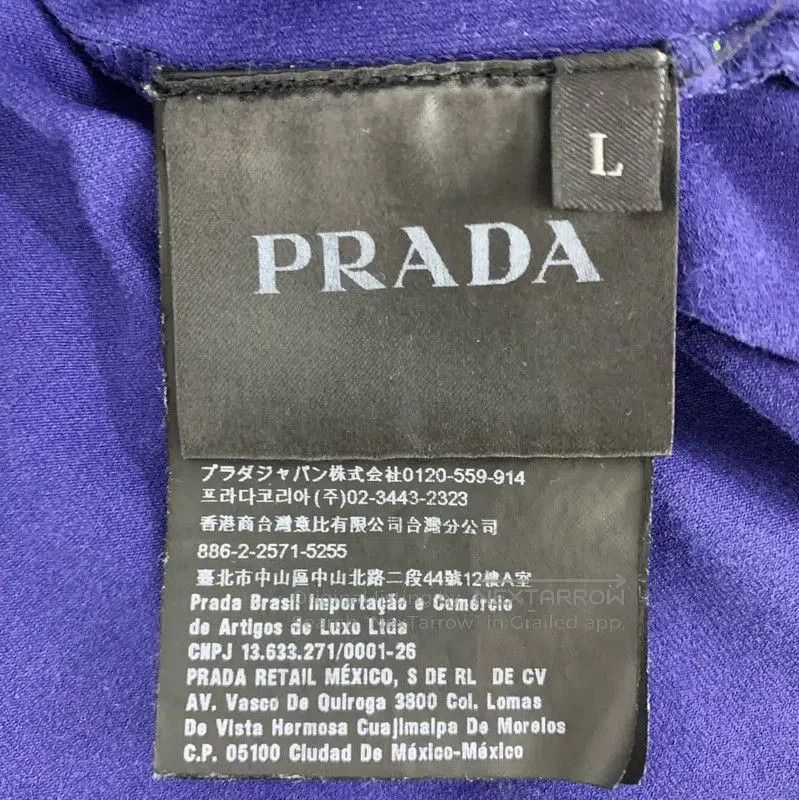 Prada Prada Men's Navy Cotton T-Shirt. Size US L / EU 52-54 / 3 - 6 Thumbnail