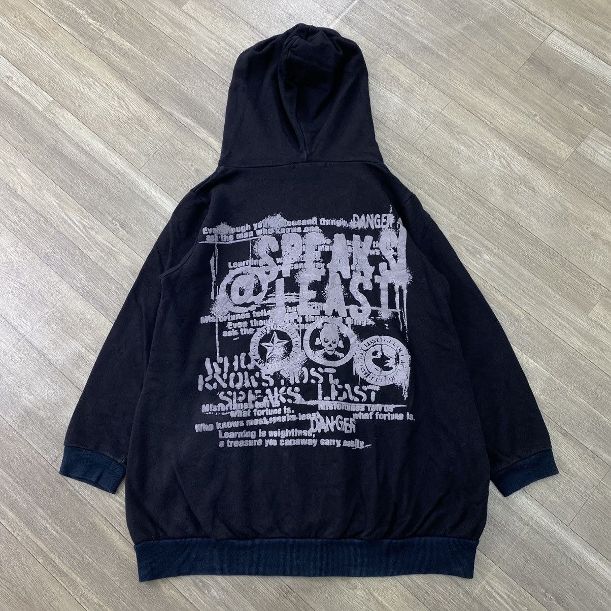 Japanese Brand 2000s Algonquins Studded Mad Punk Kmrii Lgb Sytye Zip Hoodie Size US M / EU 48-50 / 2 - 17 Thumbnail