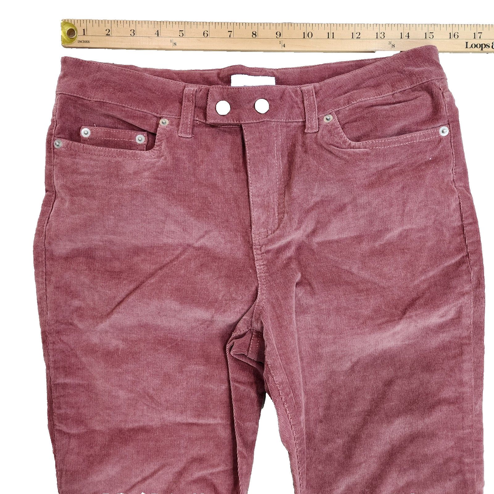 Other CeCe Corduroy Stretch Pants Women Size 30/10 Pink Size 32" / US 10 / IT 46 - 4 Thumbnail