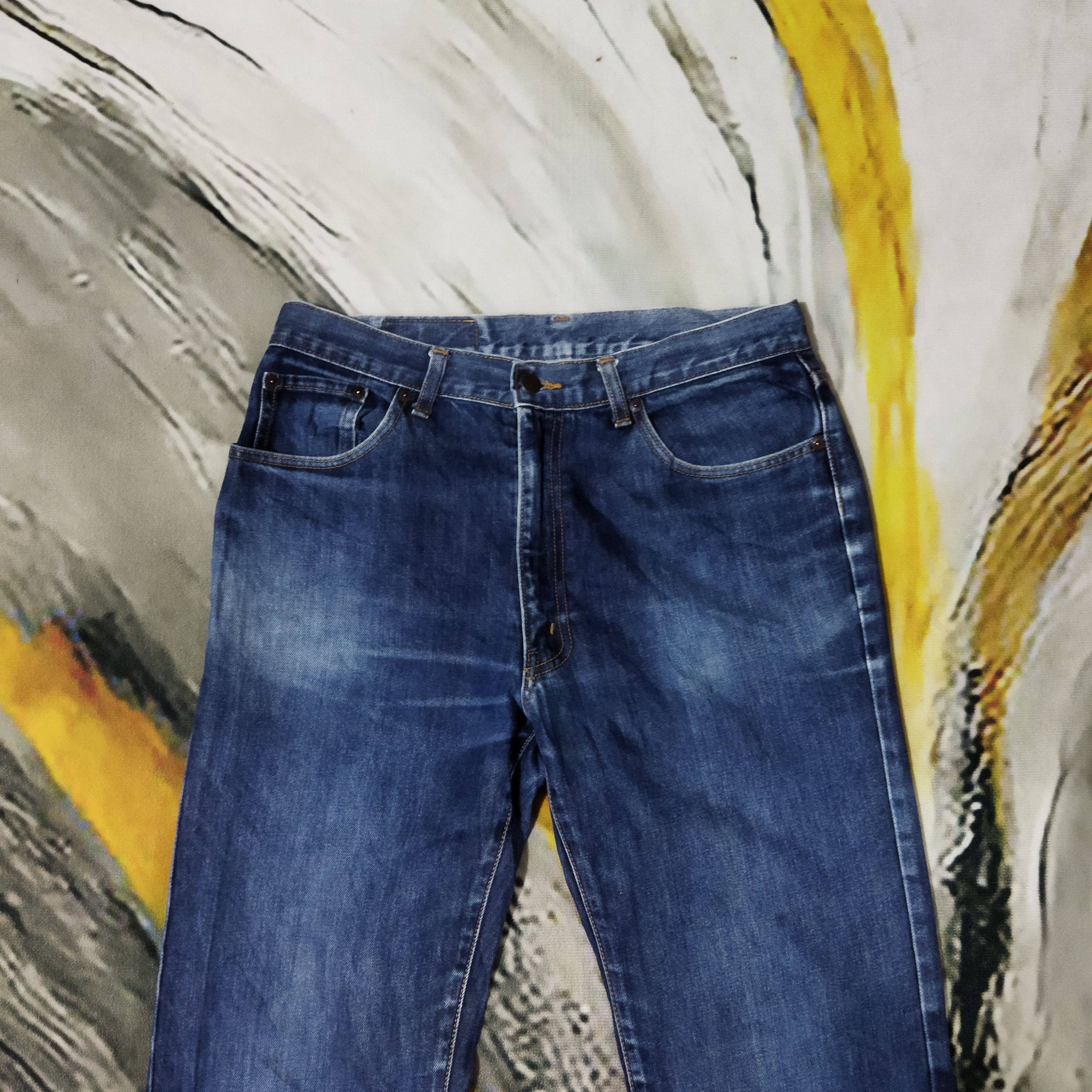 Japanese Brand × Vintage VINTAGE GLHEART DISTRESSED BLUE JEANS PANTS Size US 32 / EU 48 - 2 Thumbnail