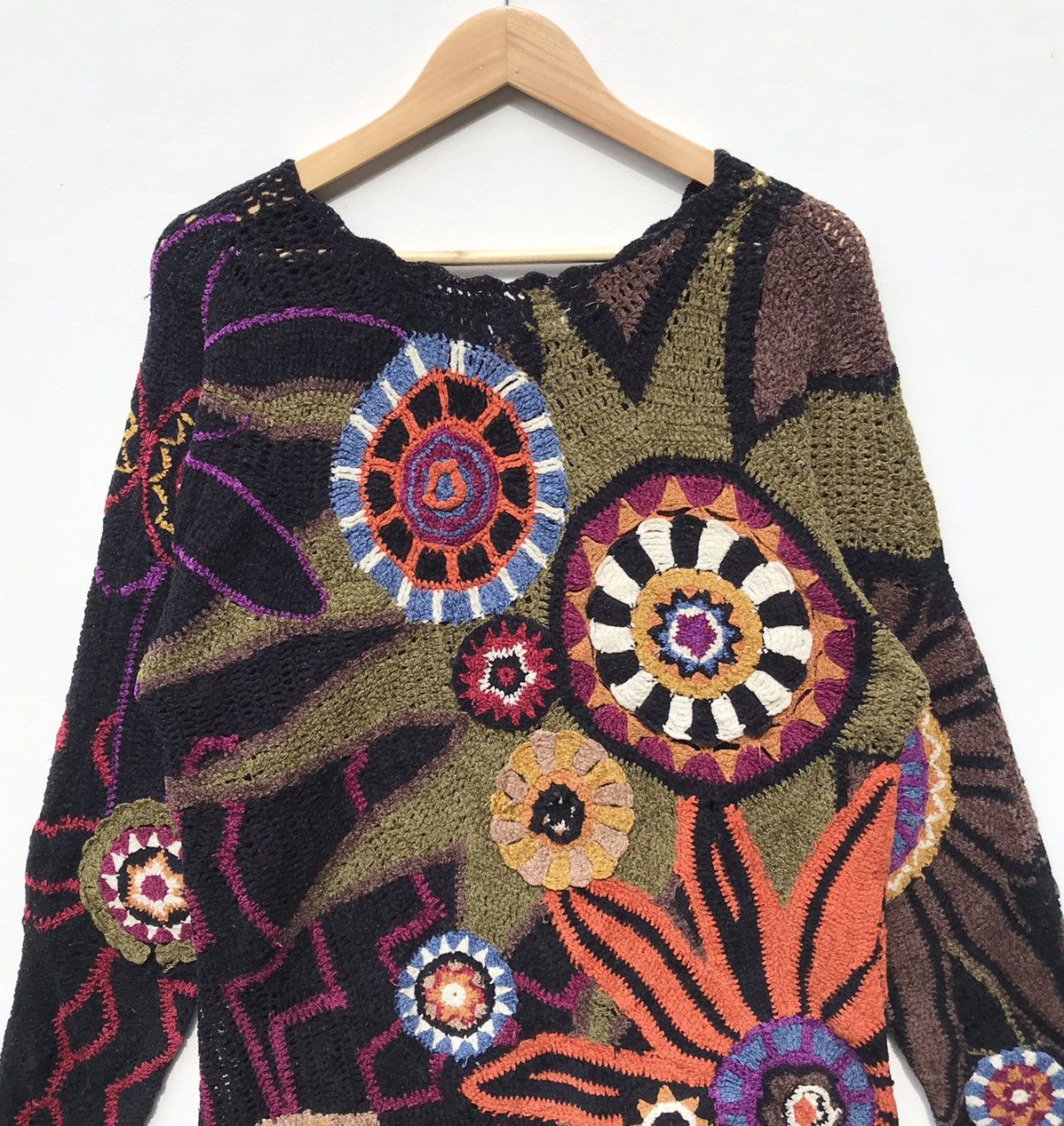 Issey Miyake Tsumori Chisato Crochet Tunic Top Issey Miyake Designer Size M / US 6-8 / IT 42-44 - 6 Thumbnail