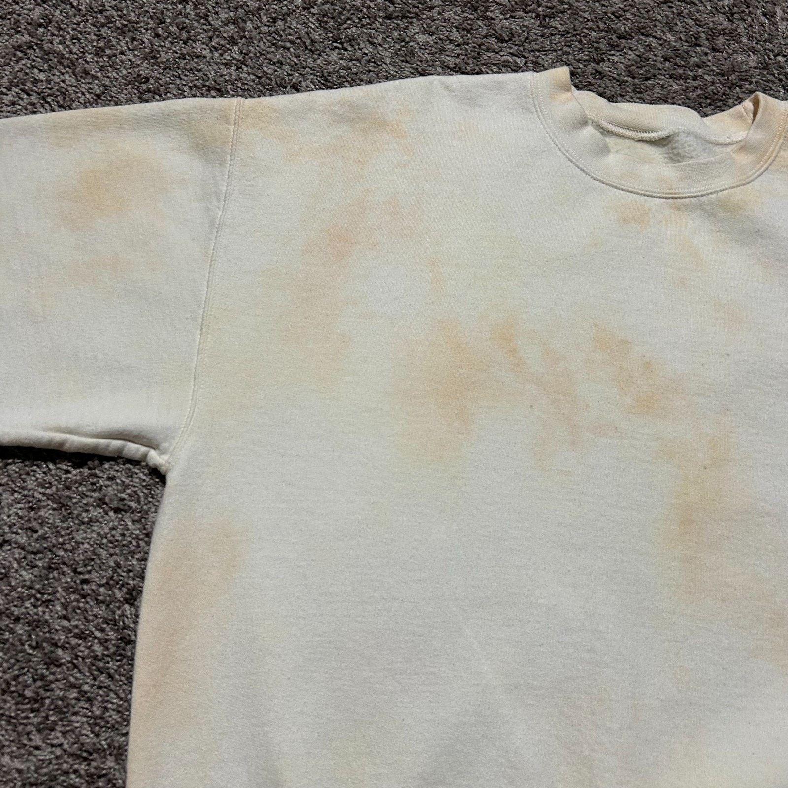 Vintage Vintage Thrashed Crewneck Sweatshirt Plain White 90s y2k Size US L / EU 52-54 / 3 - 5 Thumbnail