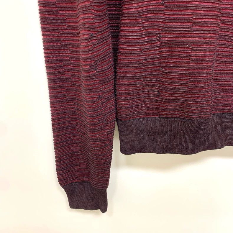 Louis Vuitton Louis Vuitton Burgundy striped knit sweater Size US L / EU 52-54 / 3 - 5 Thumbnail