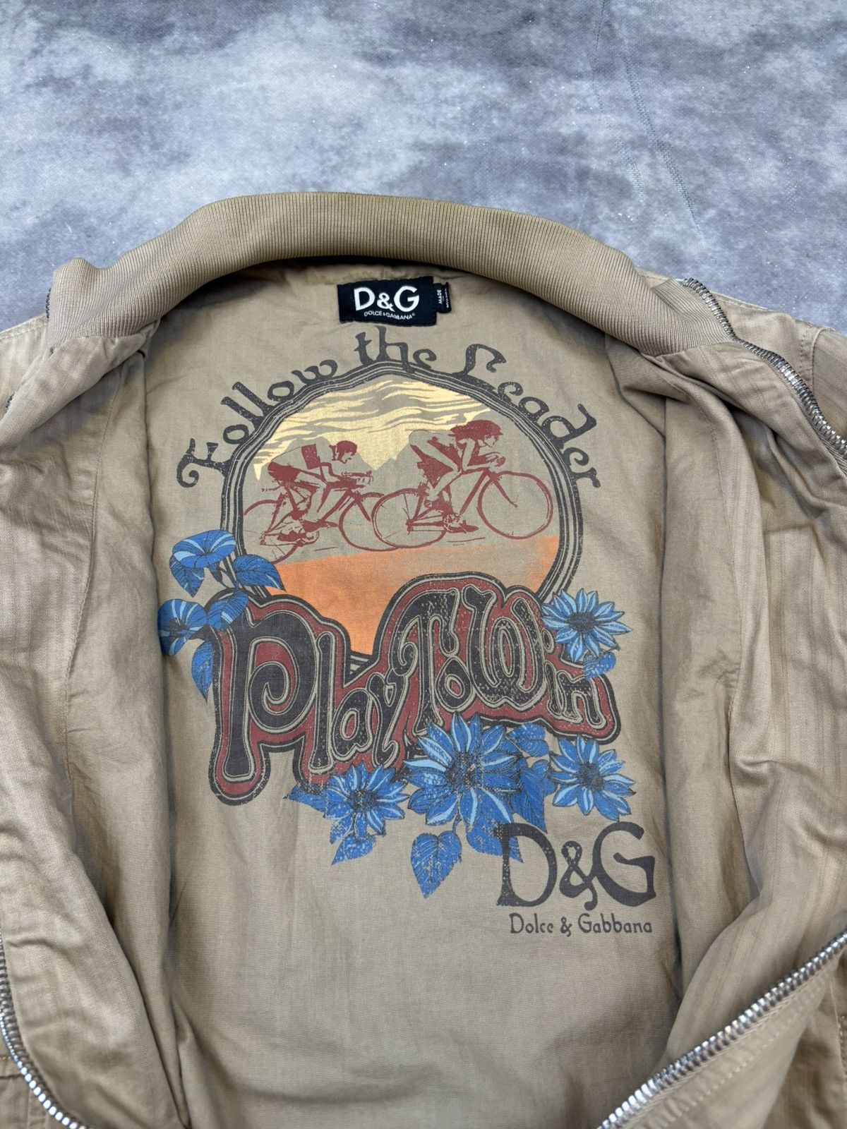 Designer × Dolce & Gabbana × Vintage Vintage Dolce & Gabbana D&G Bomber Jacket designer rare 90s Size US L / EU 52-54 / 3 - 5 Thumbnail