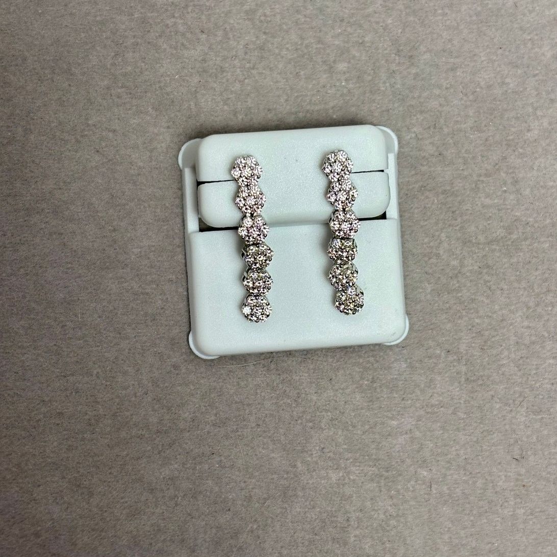 Other Sparkling 1.5CTW Moissanite Honeycomb Dangle Earrings NWT Size ONE SIZE - 5 Thumbnail