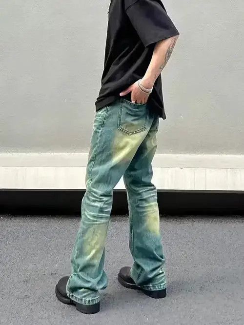 JAEE washed grunge skate fade flared jeans Size US 30 / EU 46 - 2 Thumbnail