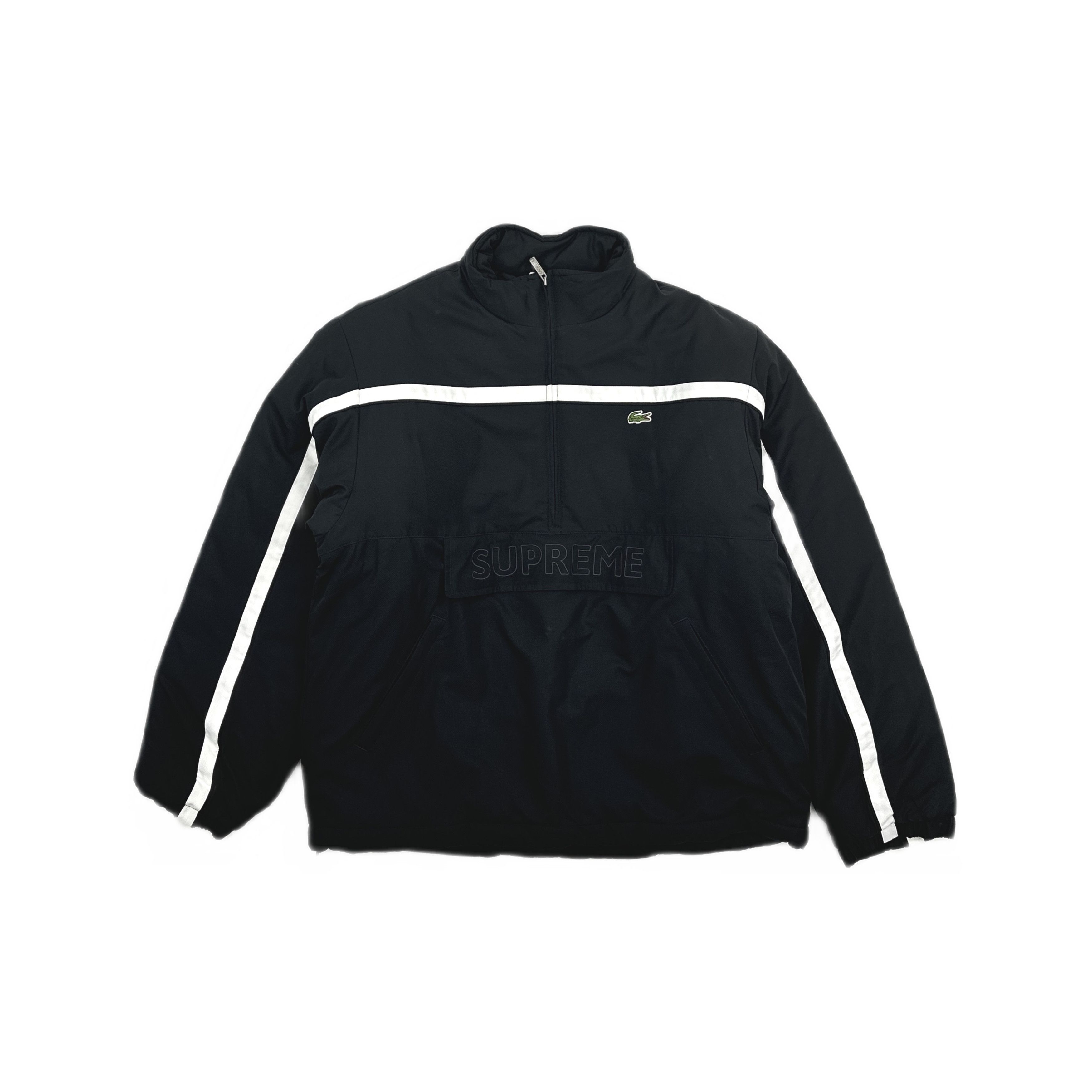 Supreme Supreme Track Half Zip Pullover Black Stars FW18 | Grailed