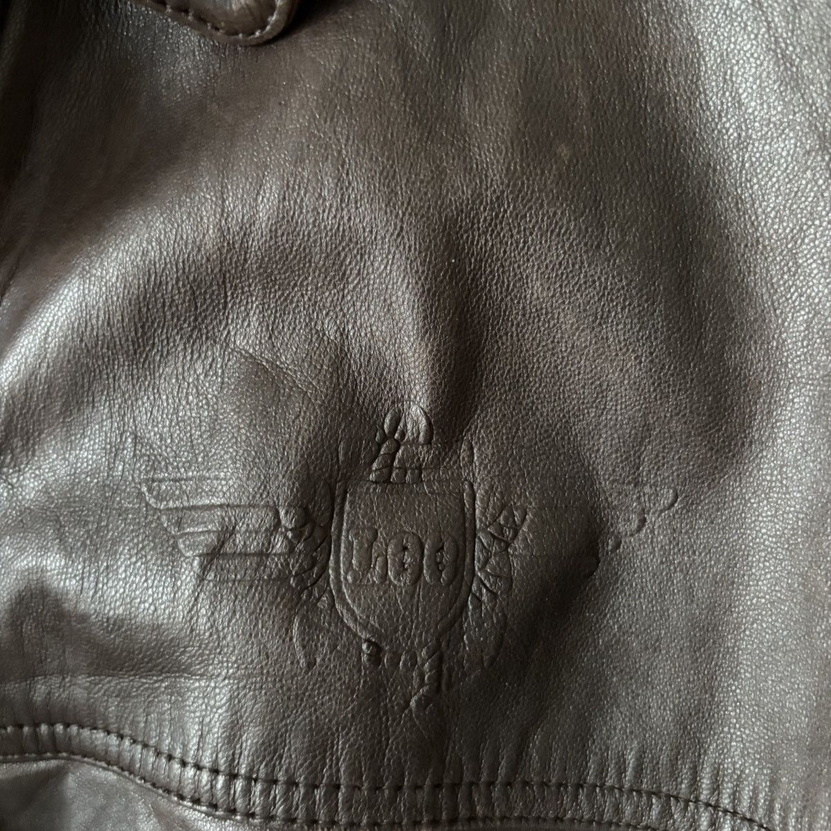 Lee Vintage 90s Lee Lined Story Of Golf Leather Jacket Size US L / EU 52-54 / 3 - 5 Thumbnail