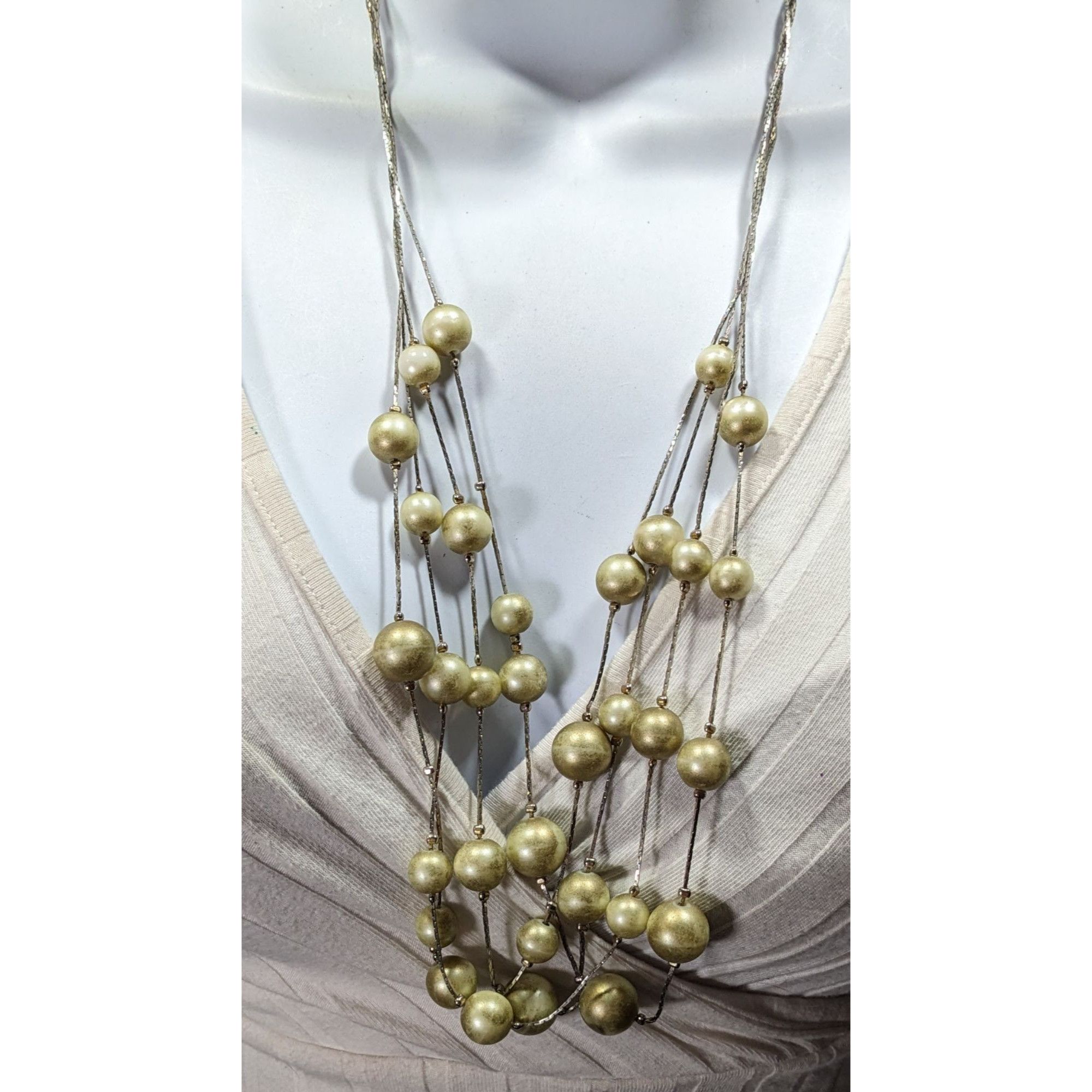 Other Elegant Glam Layered Gold Ball Station Necklace Size ONE SIZE - 2 Thumbnail