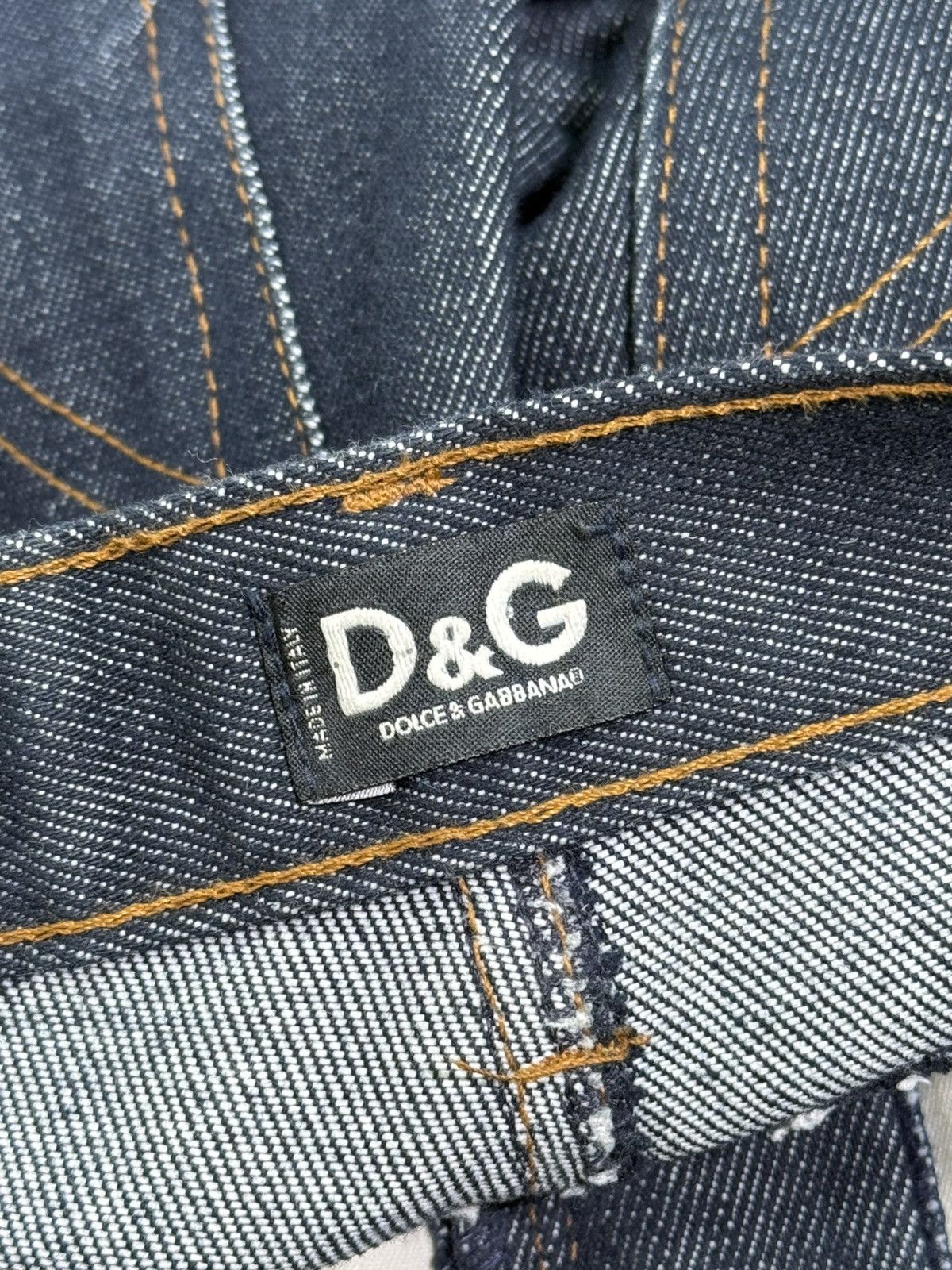 Dolce & Gabbana Dolce & Gabbana SS2002 Butterfly Denim Flared Jeans 28/42 Size 28" / US 6 / IT 42 - 10 Thumbnail