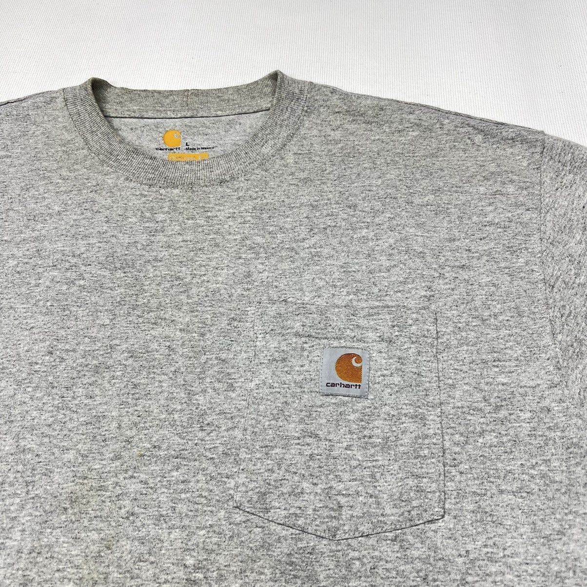 Carhartt Carhartt Tee Shirt Grey Original Fit Pocket Logo Workwear Size US L / EU 52-54 / 3 - 2 Thumbnail