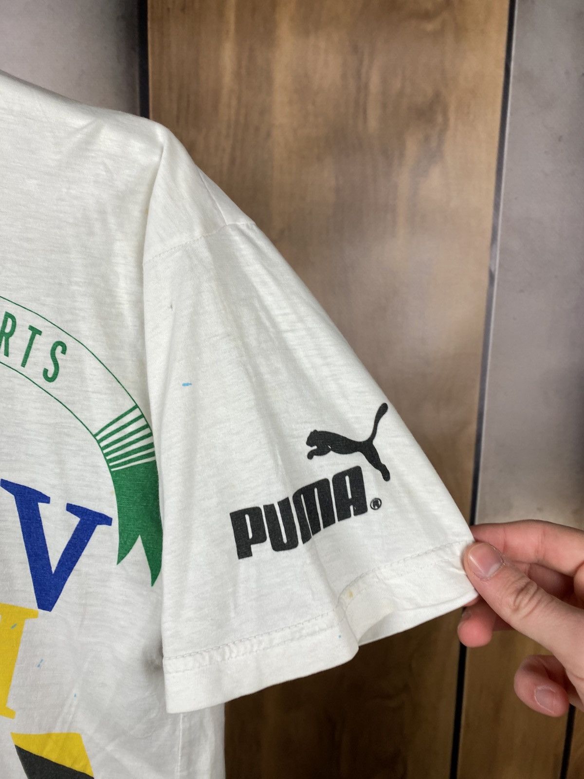 Puma 🕊️Vintage 1988 T-Shirt Puma International Sports Game Tee🕊️ Size US S / EU 44-46 / 1 - 7 Thumbnail