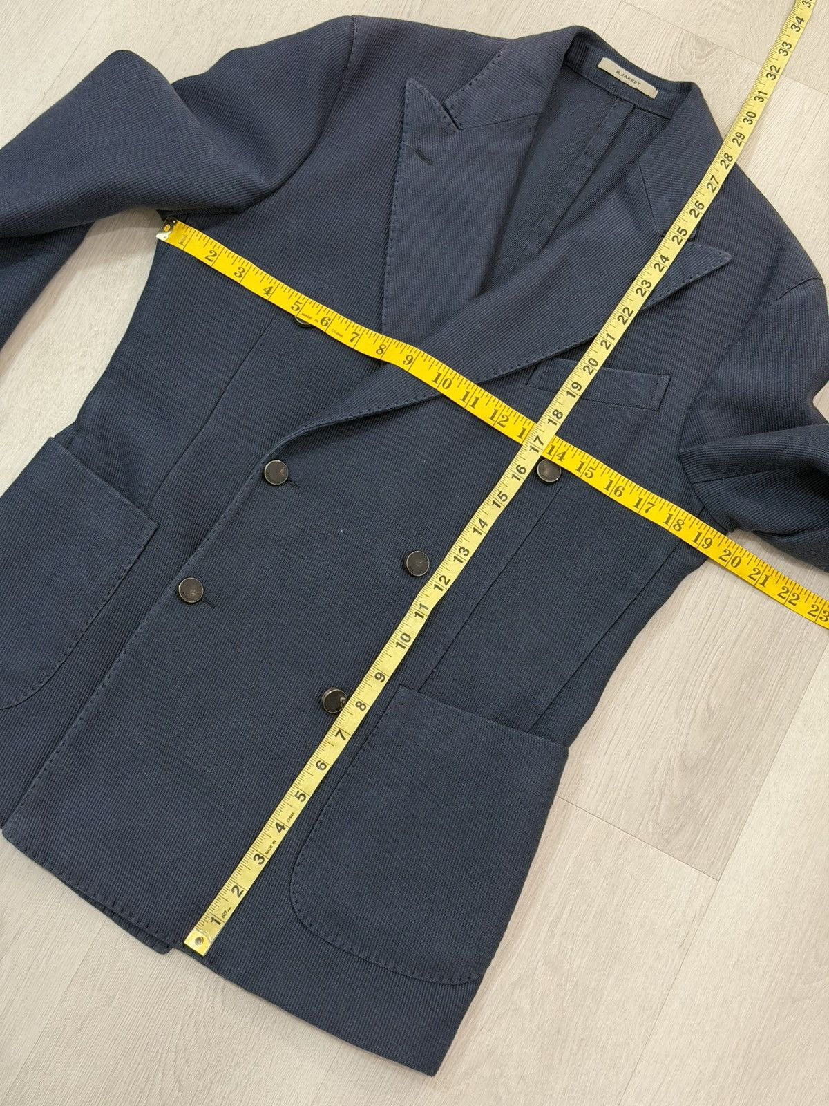 Boglioli Boglioli K Jacket 46 Italy Double Breasted Blazer R4302Q Size 46R - 10 Thumbnail