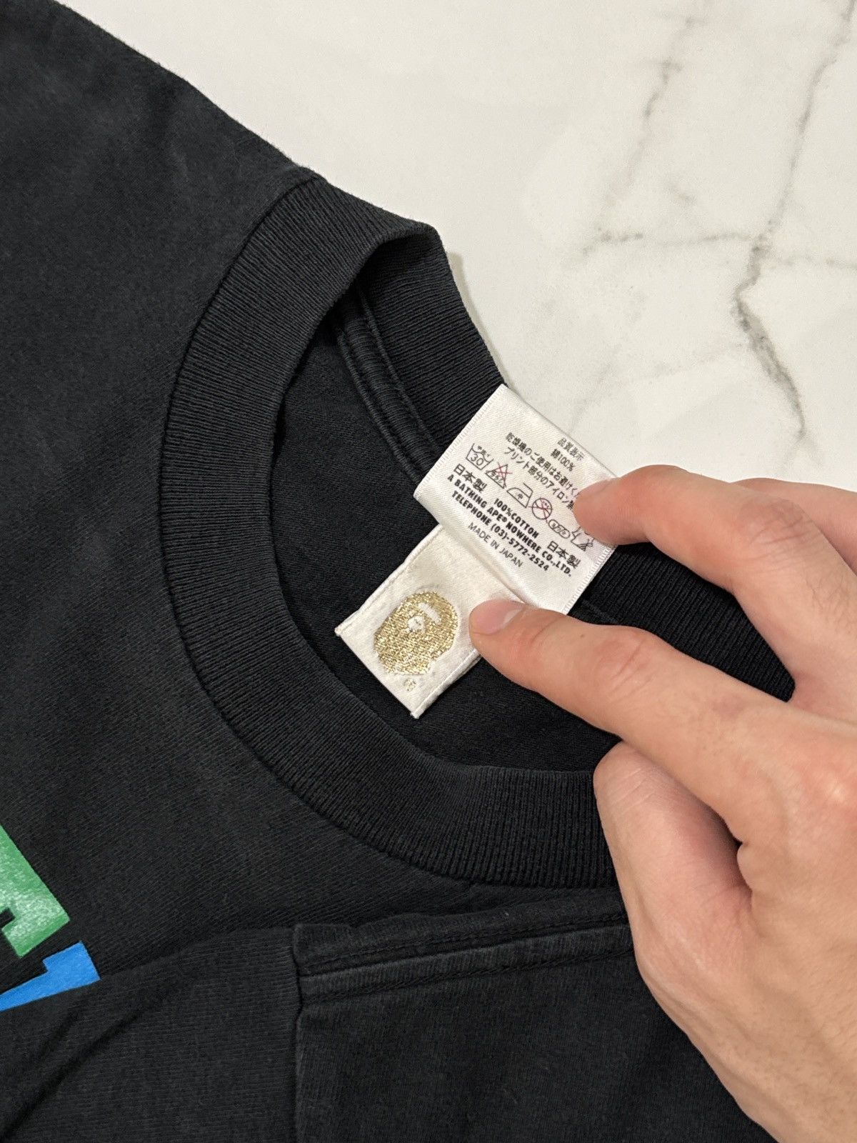 Bape Bape Multicolor Rainbow College Tee Size US M / EU 48-50 / 2 - 3 Thumbnail
