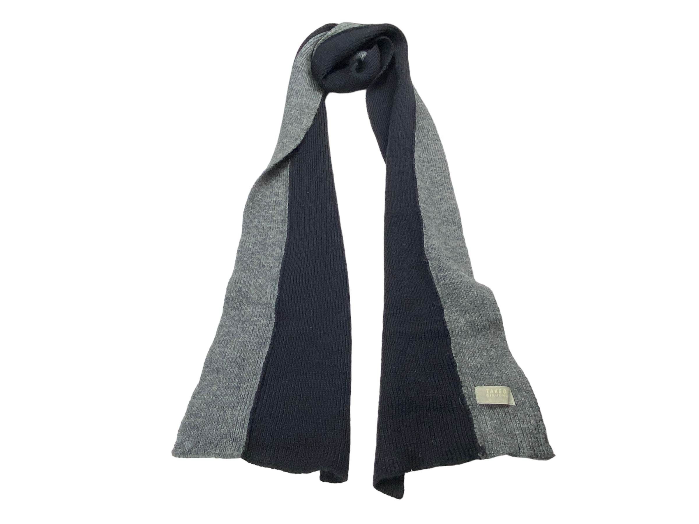 Takeo Kikuchi × Vintage Takeo Kikuchi scarf Knitted Pure Wool Vintage Scarves Size ONE SIZE - 1 Thumbnail