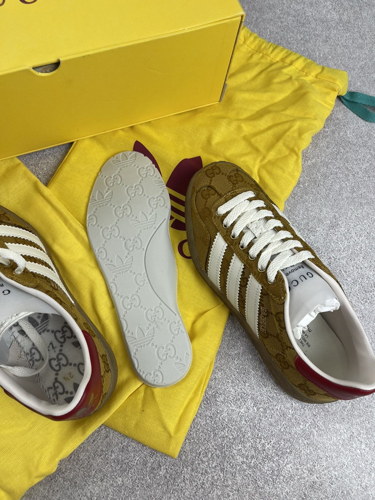 Gucci Adidas × Gucci Gazelle GG Monogram Sneakers Size 34 2/3 Size US 4 / IT 34 - 12 Thumbnail