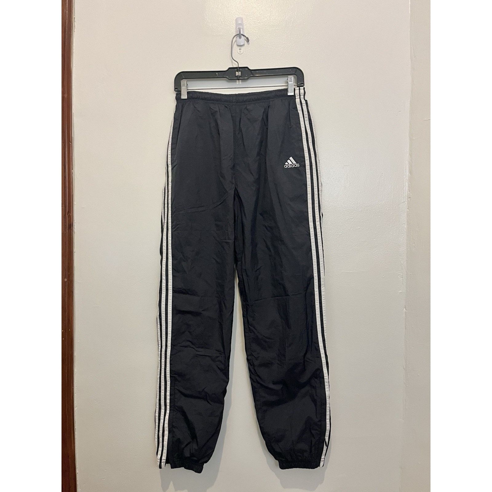Adidas 1990s Adidas Track Pants Lined Firebird VTG 3 Stripe M Size US 32 / EU 48 - 1 Thumbnail