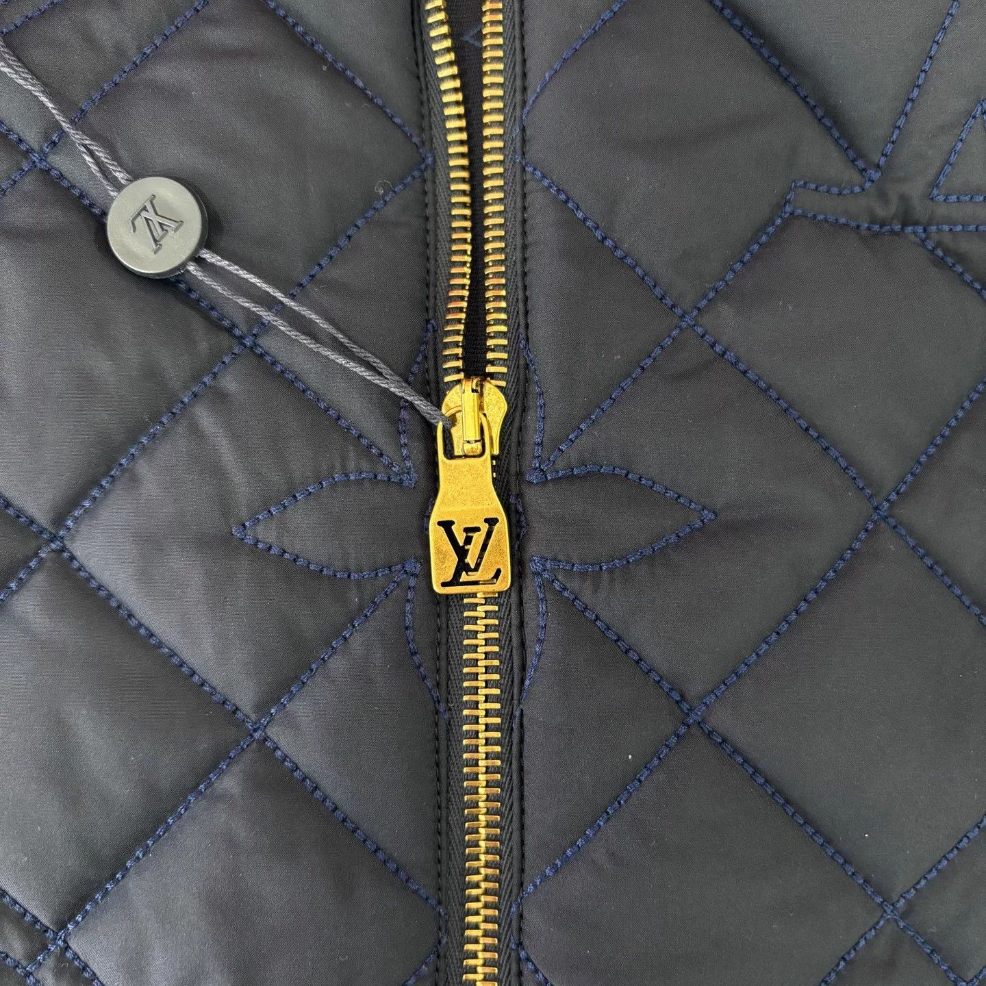 Louis Vuitton LV embossed lapel cotton jacket blue 54 Size US L / EU 52-54 / 3 - 6 Thumbnail