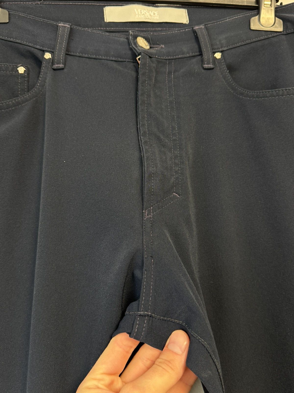 Versace Gianni Versace Dark Blue Jeans Classic Straight Luxury Pants Size US 34 / EU 50 - 9 Thumbnail