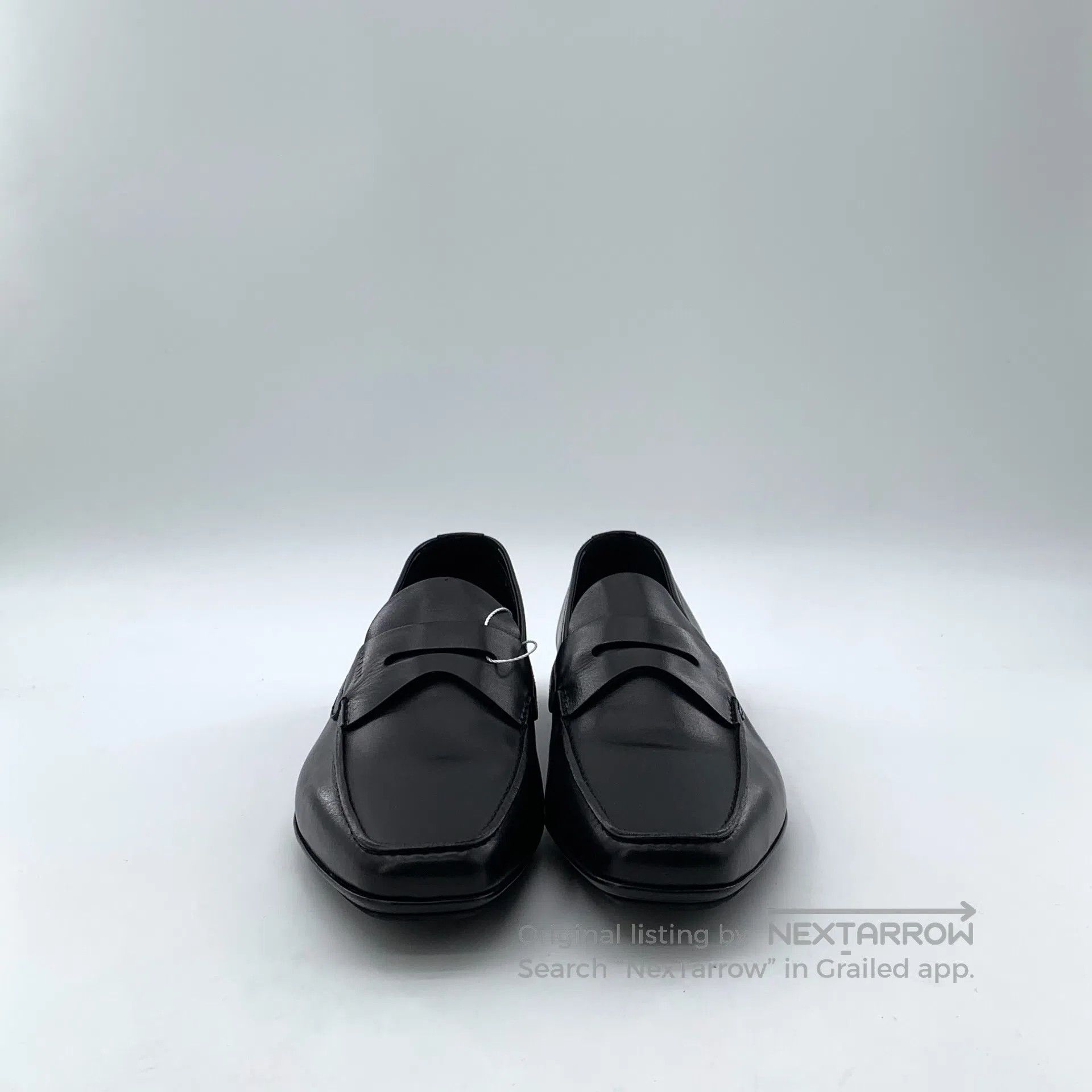 Prada Prada Black leather square toe casual flat one-step single Size US 6 / EU 39 - 3 Thumbnail