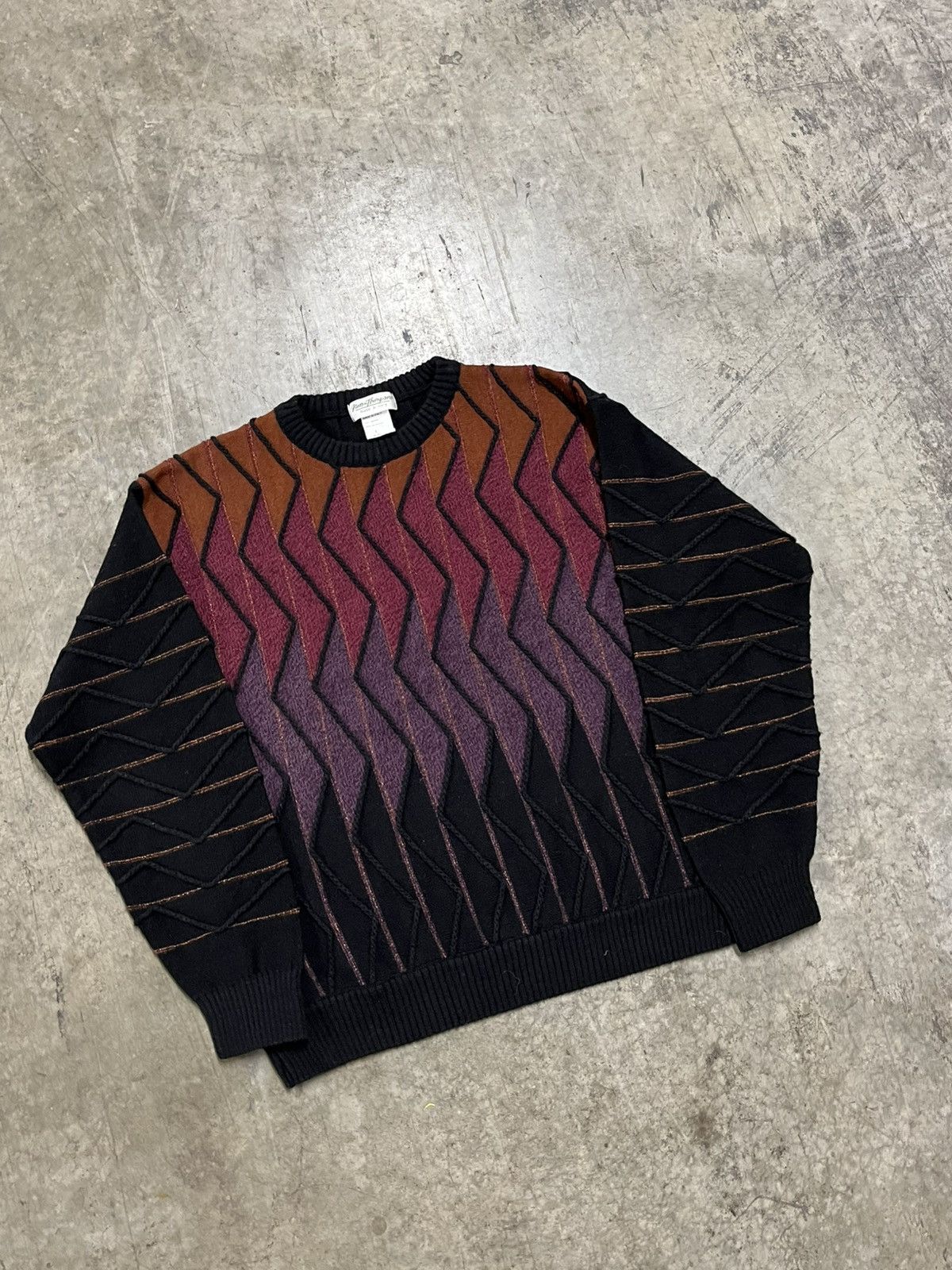 Coogi × Vintage Coogi style 3d textured knit streetwear hype rare wool Size US L / EU 52-54 / 3 - 1 Thumbnail