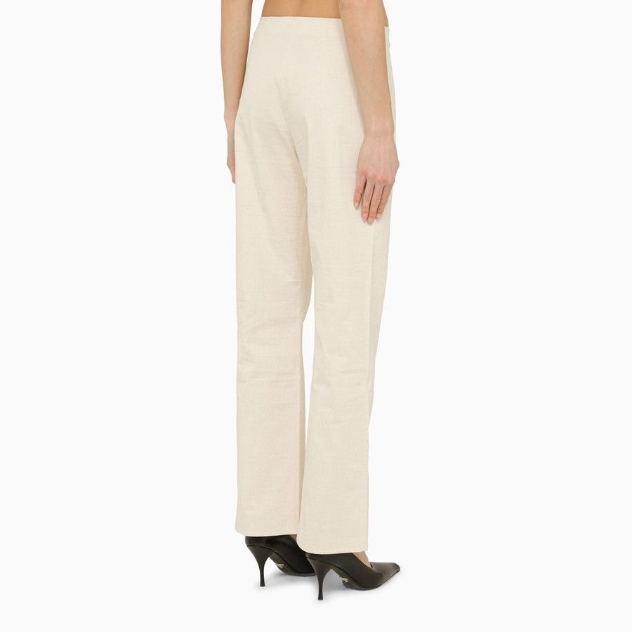 Our Legacy o1d2blof0924 Cotton Trousers In White Size 25" / US 0 / IT 36 - 4 Thumbnail