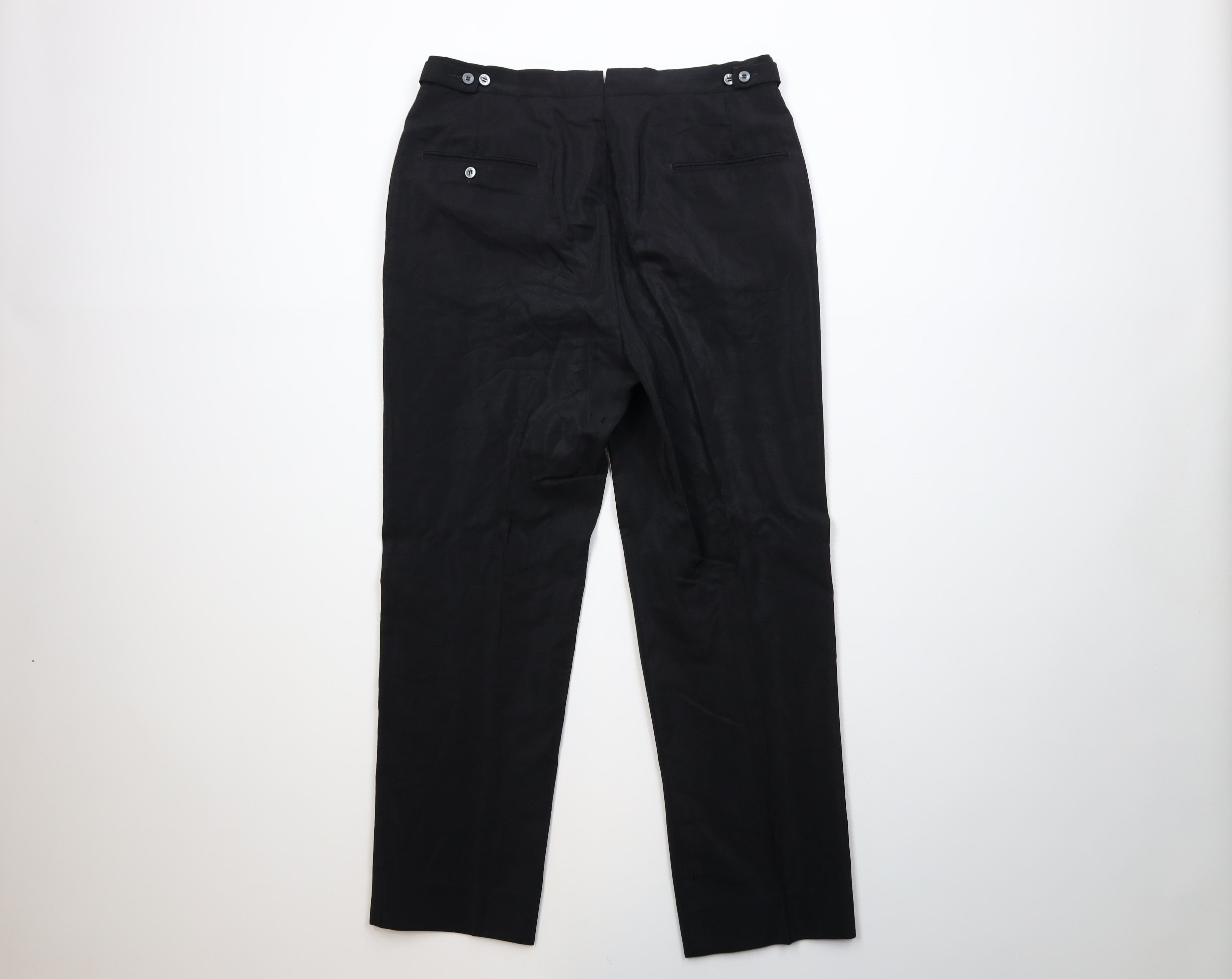 Vintage Vintage 50s Rockabilly Gabardine Knit Chino Pants Black USA Size US 34 / EU 50 - 10 Thumbnail