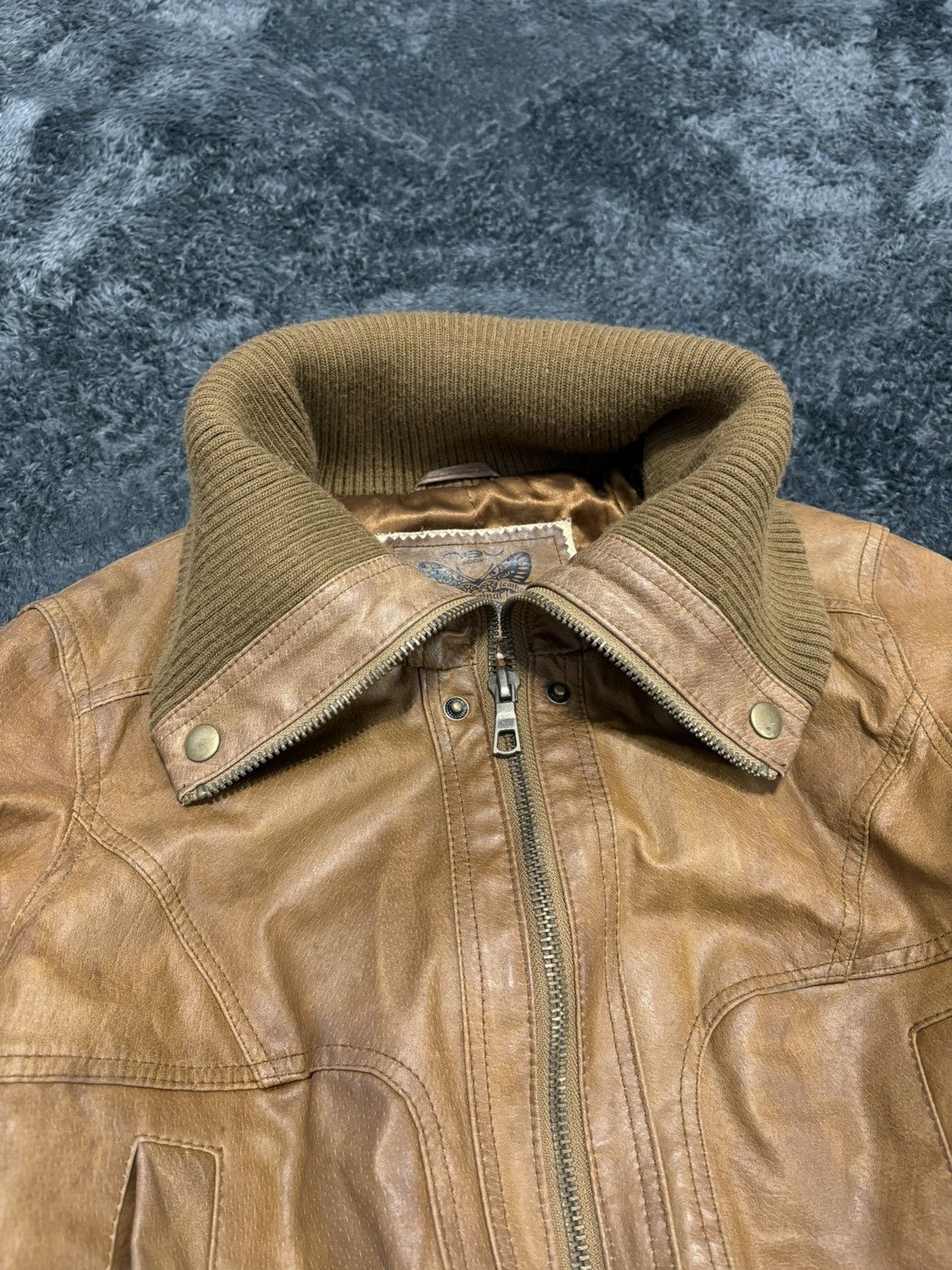 Hysteric Glamour Vintage 00s High Neck Rick Style Y2K Leather Jacket Size M / US 6-8 / IT 42-44 - 8 Thumbnail
