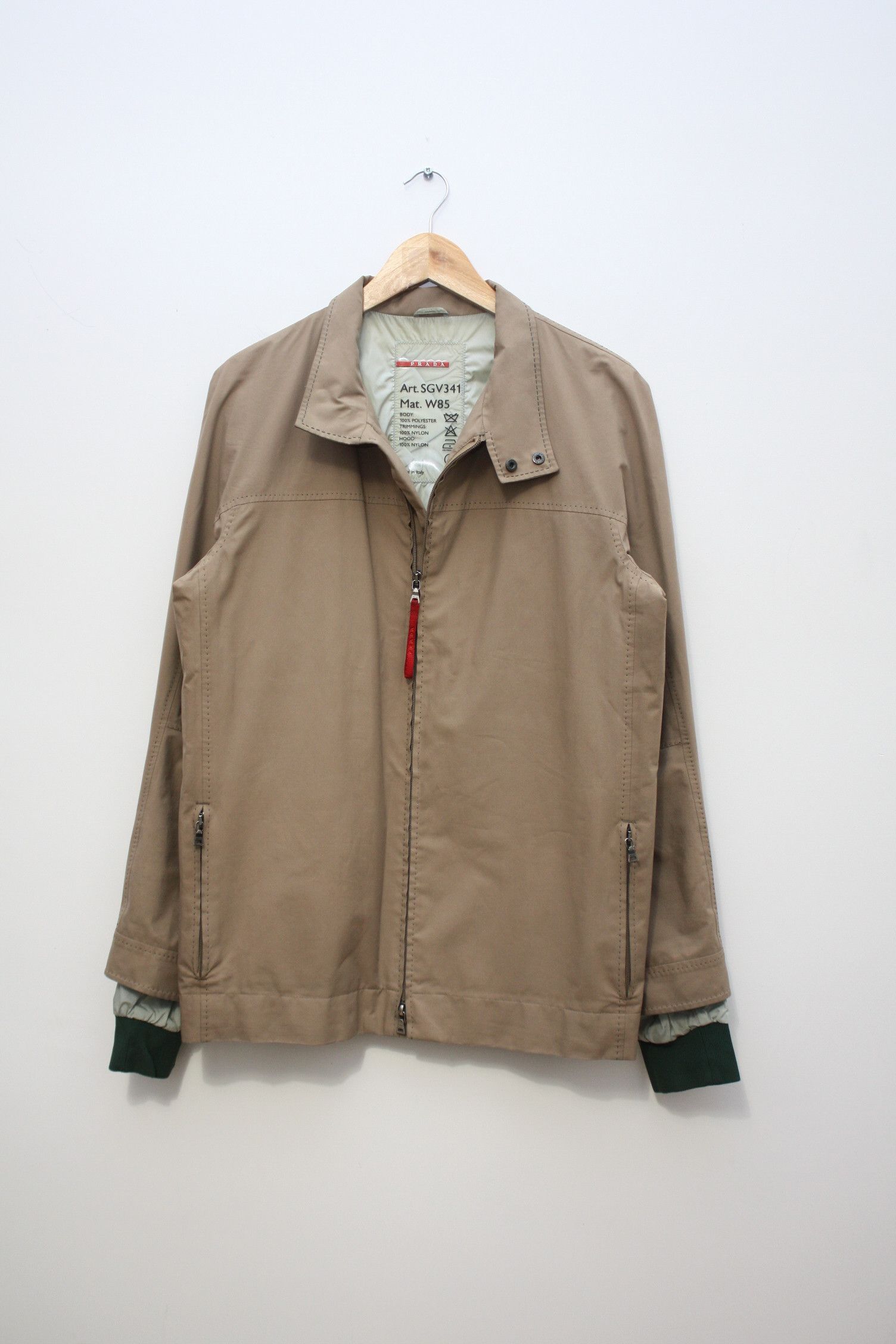 Prada Prada Gore-Tex Beige Jacket Men's 48 ART.SGV341 Size US M / EU 48-50 / 2 - 2 Thumbnail