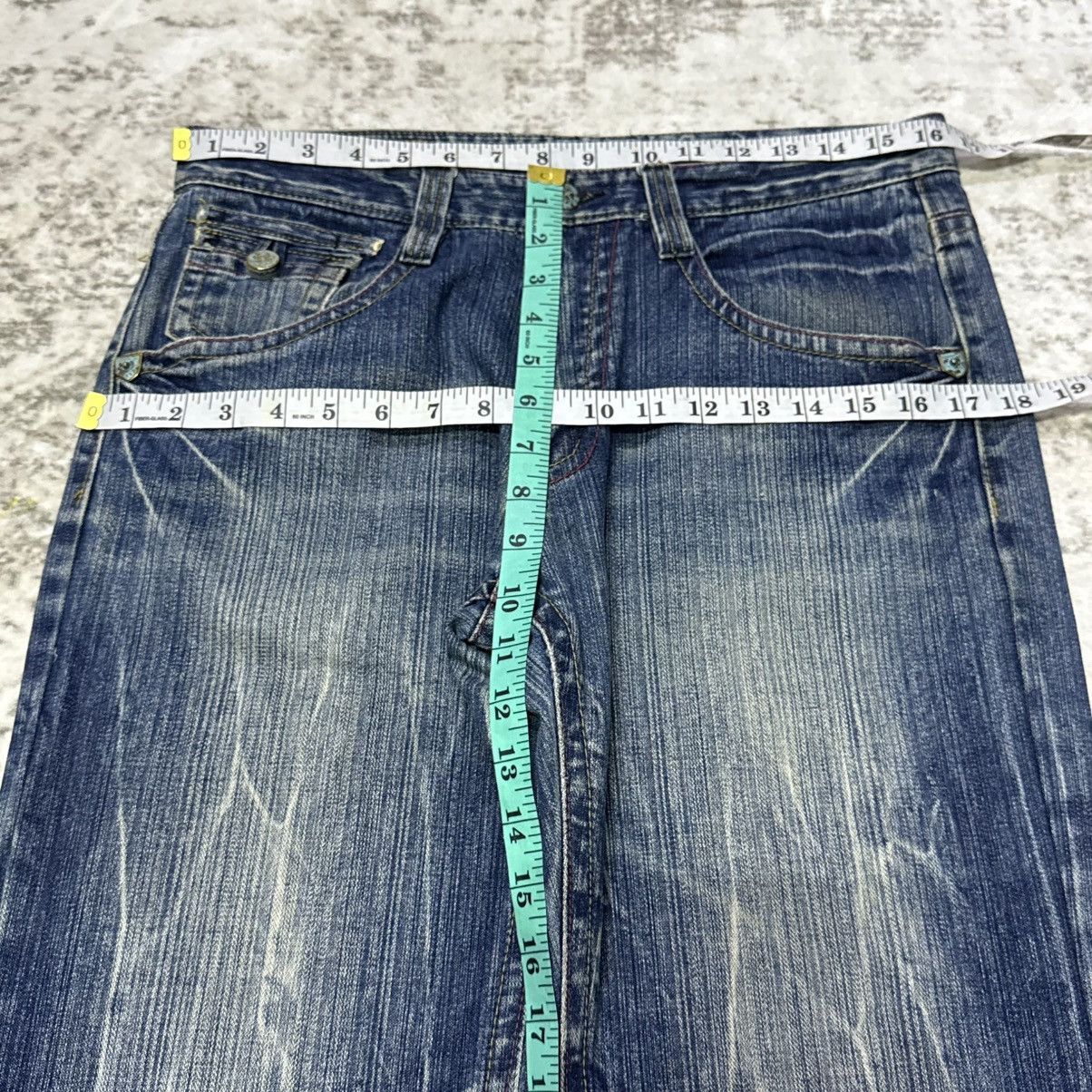 Japanese Brand Vintage Japanese Brand Studded Gemstone Whiskers Jeans Size US 32 / EU 48 - 8 Thumbnail
