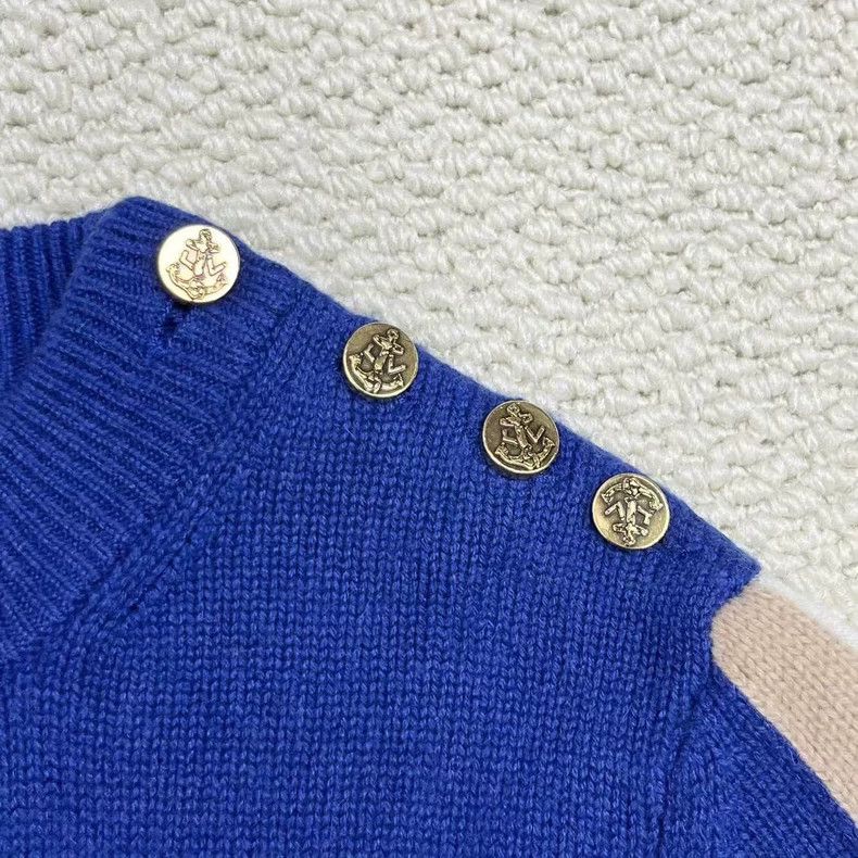 Louis Vuitton Louis Vuitton Striped monogrammed logo anchor gold button Size US XS / EU 42 / 0 - 5 Thumbnail