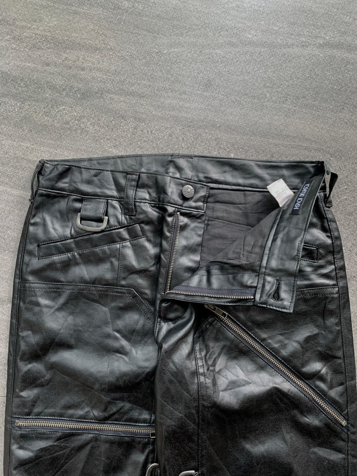 Yoshiyuki Konishi FREE TAX! Bondage Zippered Leather Flared Pants Size US 30 / EU 46 - 4 Thumbnail