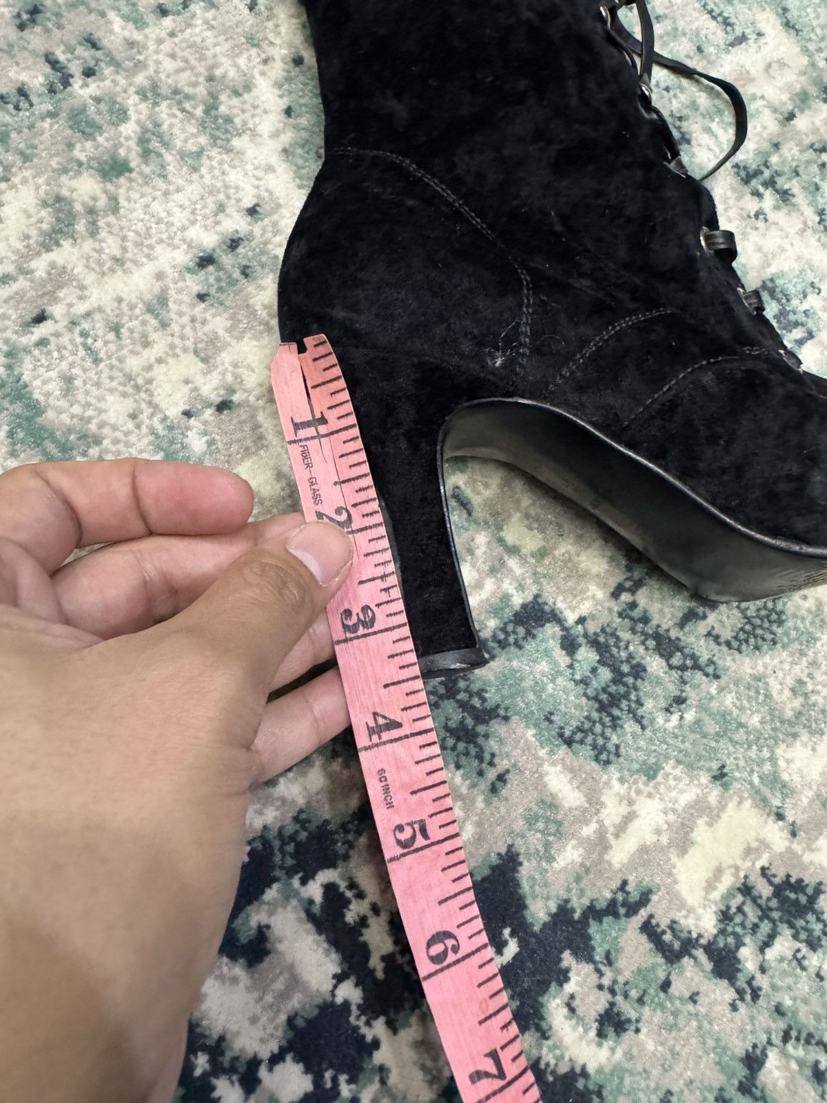 Other VINTAGE GIANNI VERSACE VELVET MEDUSA HEAD ANKLE BOOTS Size US 6.5 / IT 36.5 - 10 Thumbnail