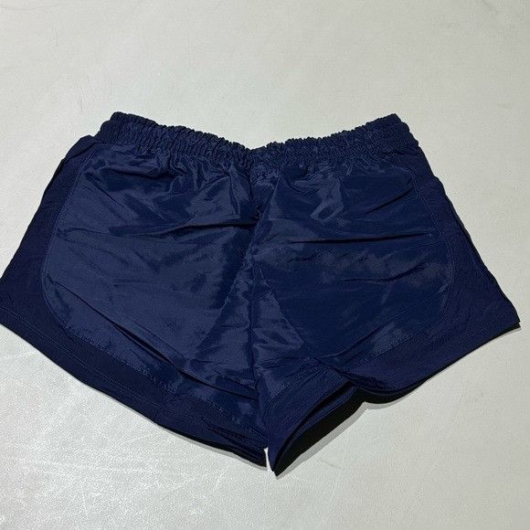 Reebok NWT REEBOK CORE IO AM SHINY WOVEN TRAINING SHORTS NAVY SZ SM Size 22" - 5 Thumbnail