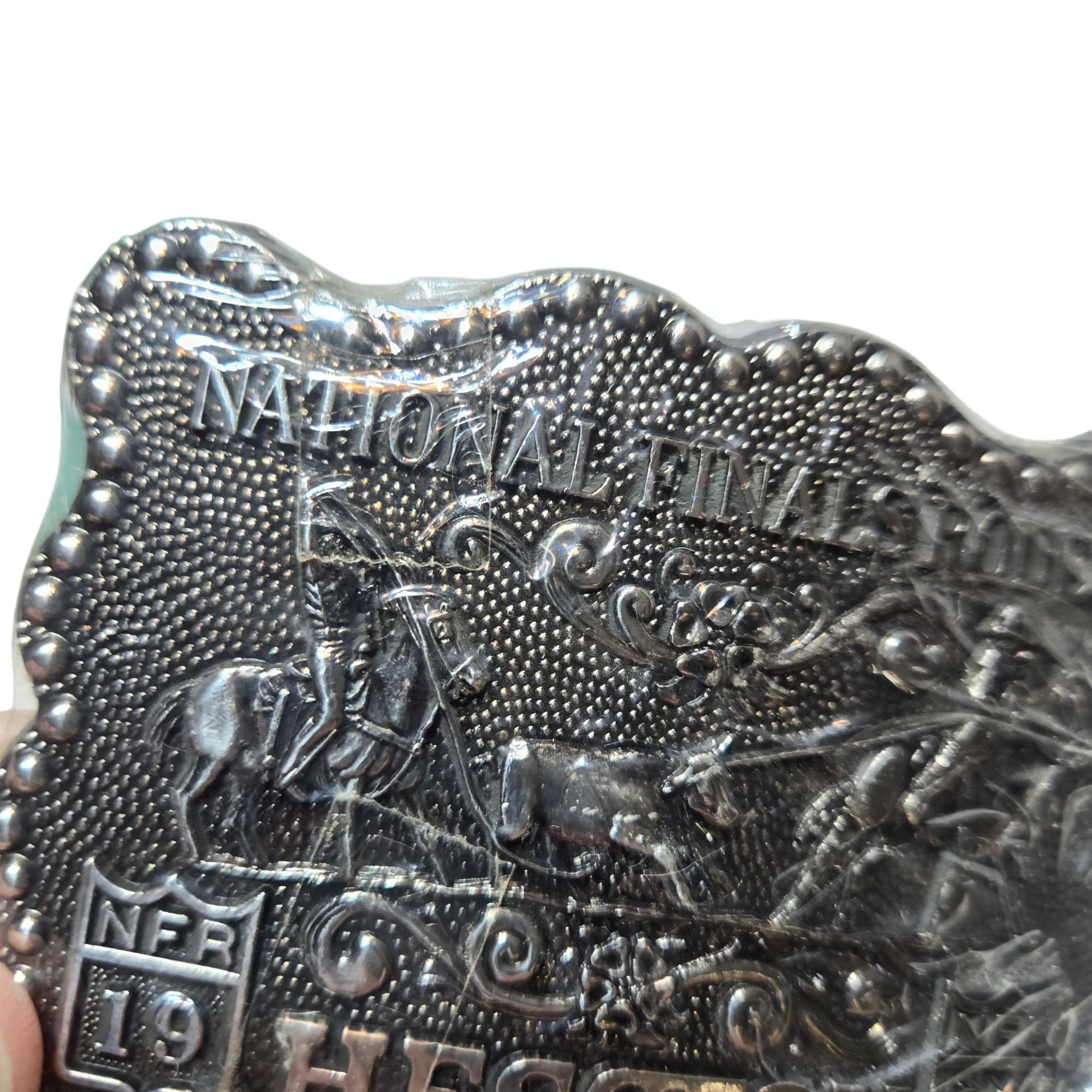 Other 1987 NFR Rodeo Belt Buckle NOS Team Roping National Finals C Size ONE SIZE - 11 Thumbnail