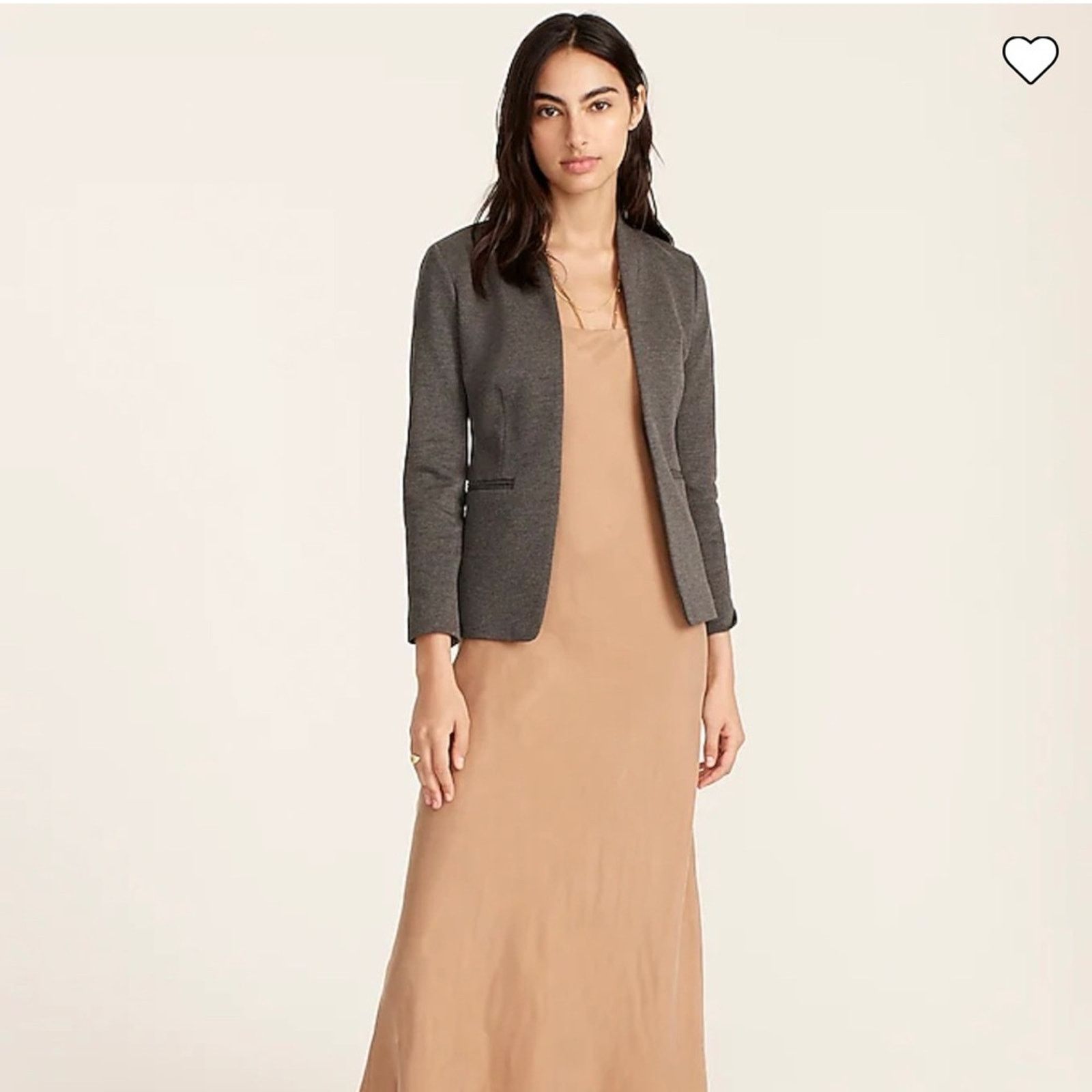 J.Crew J. CREW 365 open front gray blazer 4T Size S / US 4 / IT 40 - 1 Thumbnail
