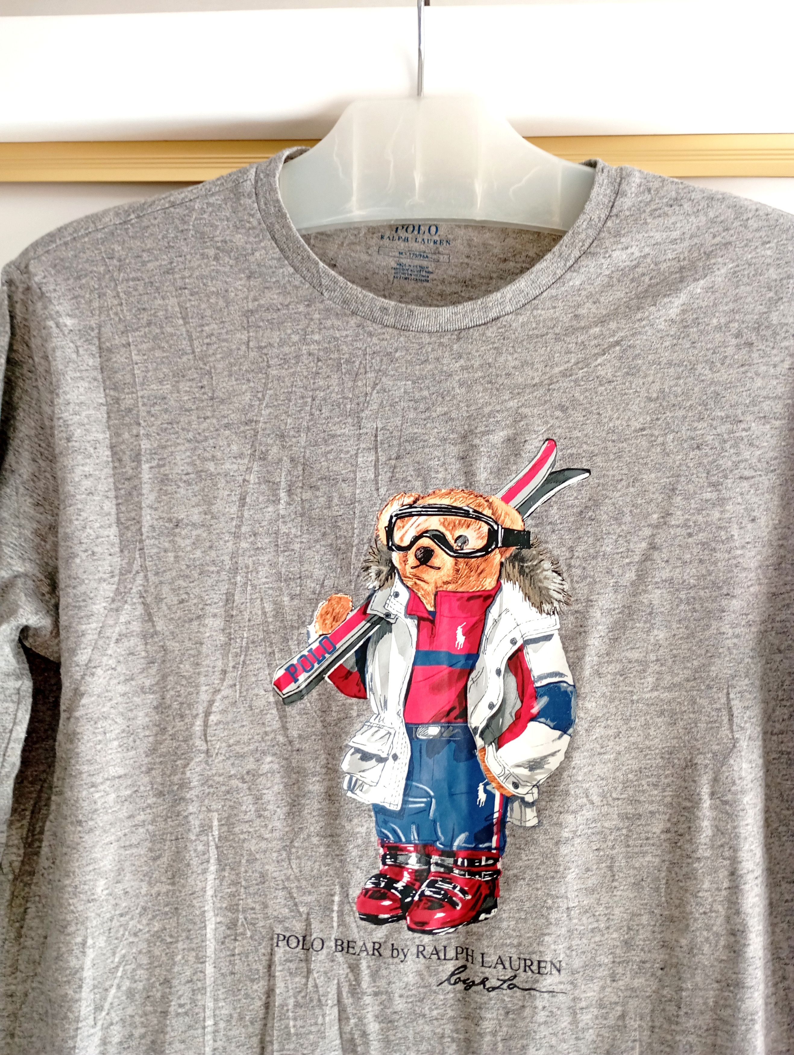 Polo Ralph Lauren Vintage Polo Bear Long Sleeve tee size M Size US M / EU 48-50 / 2 - 2 Thumbnail