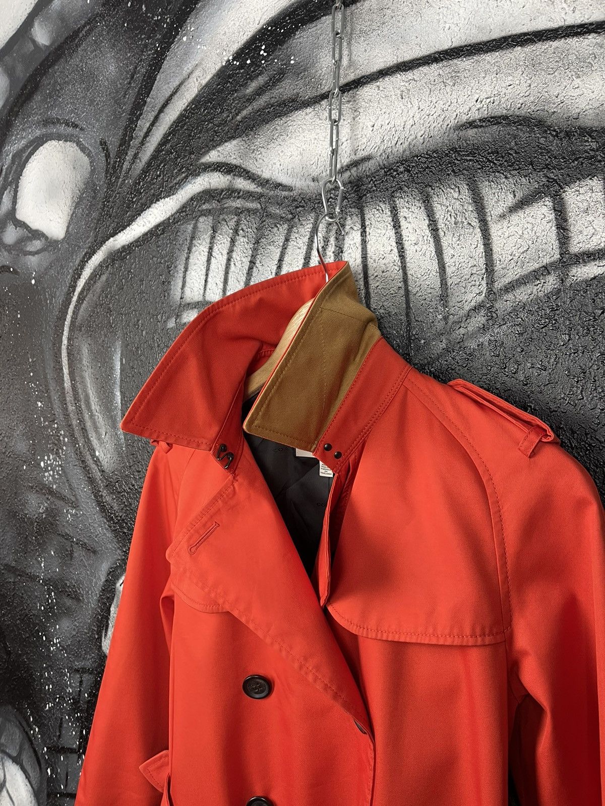 Coach Coach New York Red Orange Short Length Trench Coat Woman’s Size S / US 4 / IT 40 - 14 Thumbnail
