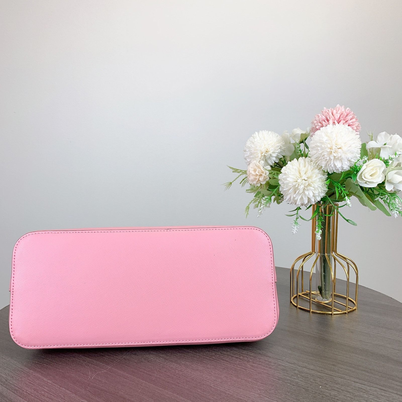 Kate Spade Kate Spade K6177Saffiano Leather Medium Dome Satchel IN Pink Size ONE SIZE - 6 Thumbnail