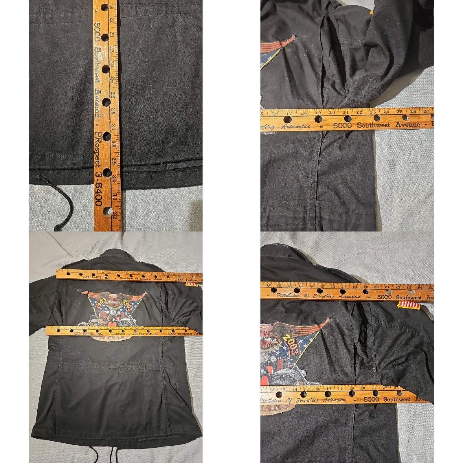 Harley Davidson VINTAGE Alpha Industries Military Jacket Mens M 1980s Black Harley Davidson Field Jacket Mens Size US M / EU 48-50 / 2 - 11 Thumbnail