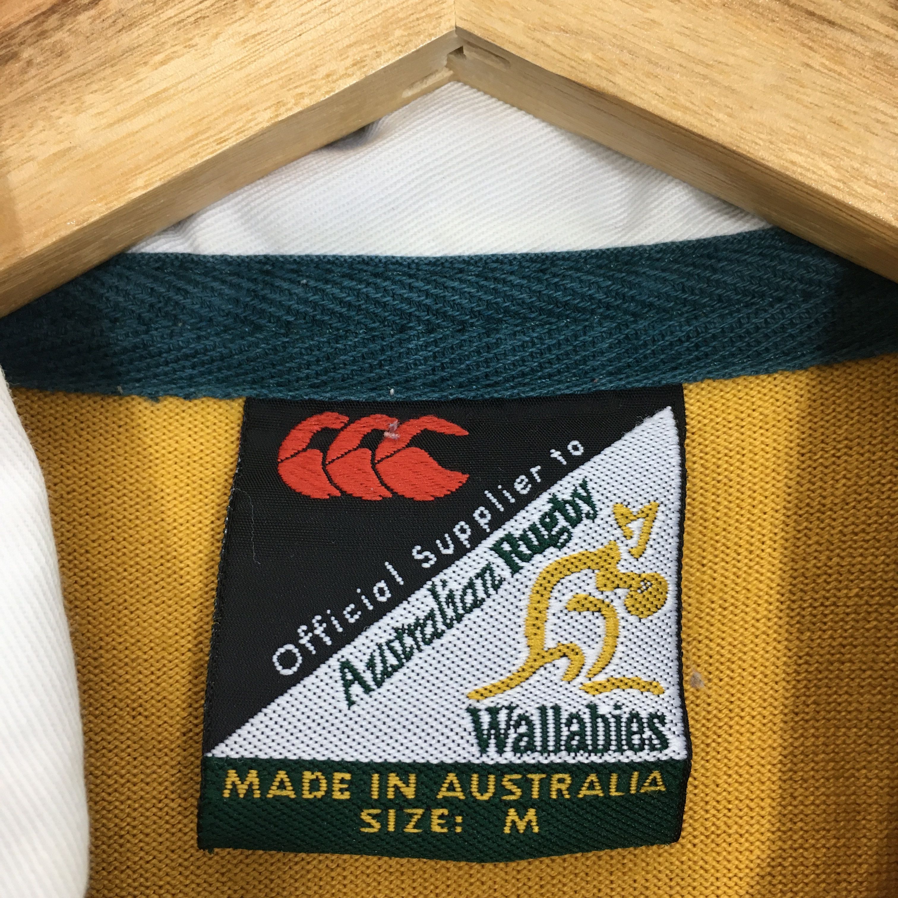 Canterbury of New Zealand Vintage 90s Wallabies Canterbury Of Australia Rugby Shirt Size US M / EU 48-50 / 2 - 5 Thumbnail